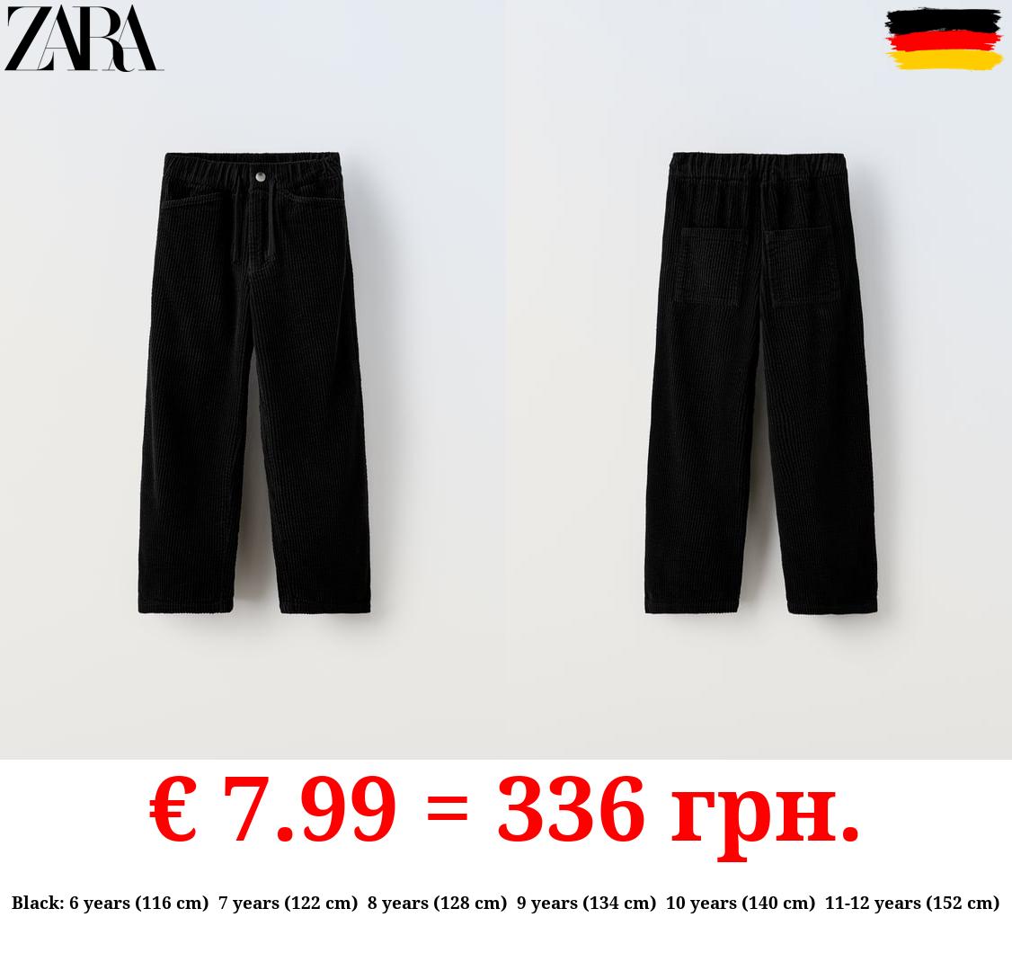 STRAIGHT FIT CORDUROY TROUSERS