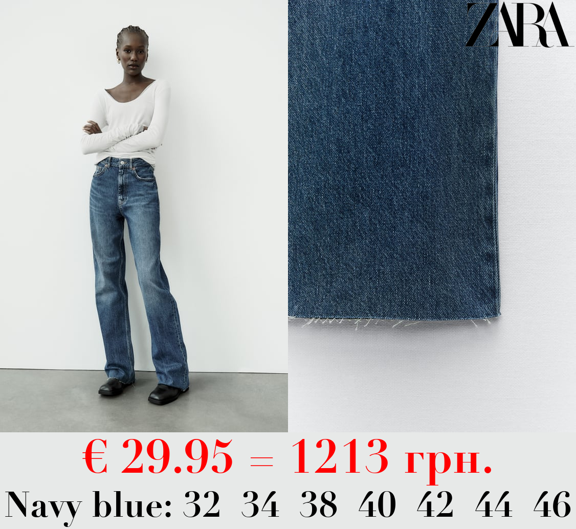 TRF HIGH-RISE WIDE-LEG JEANS