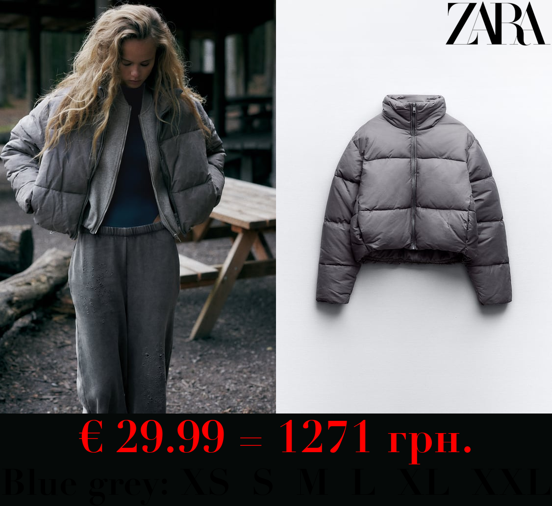 FADED-EFFECT PUFFER ANORAK