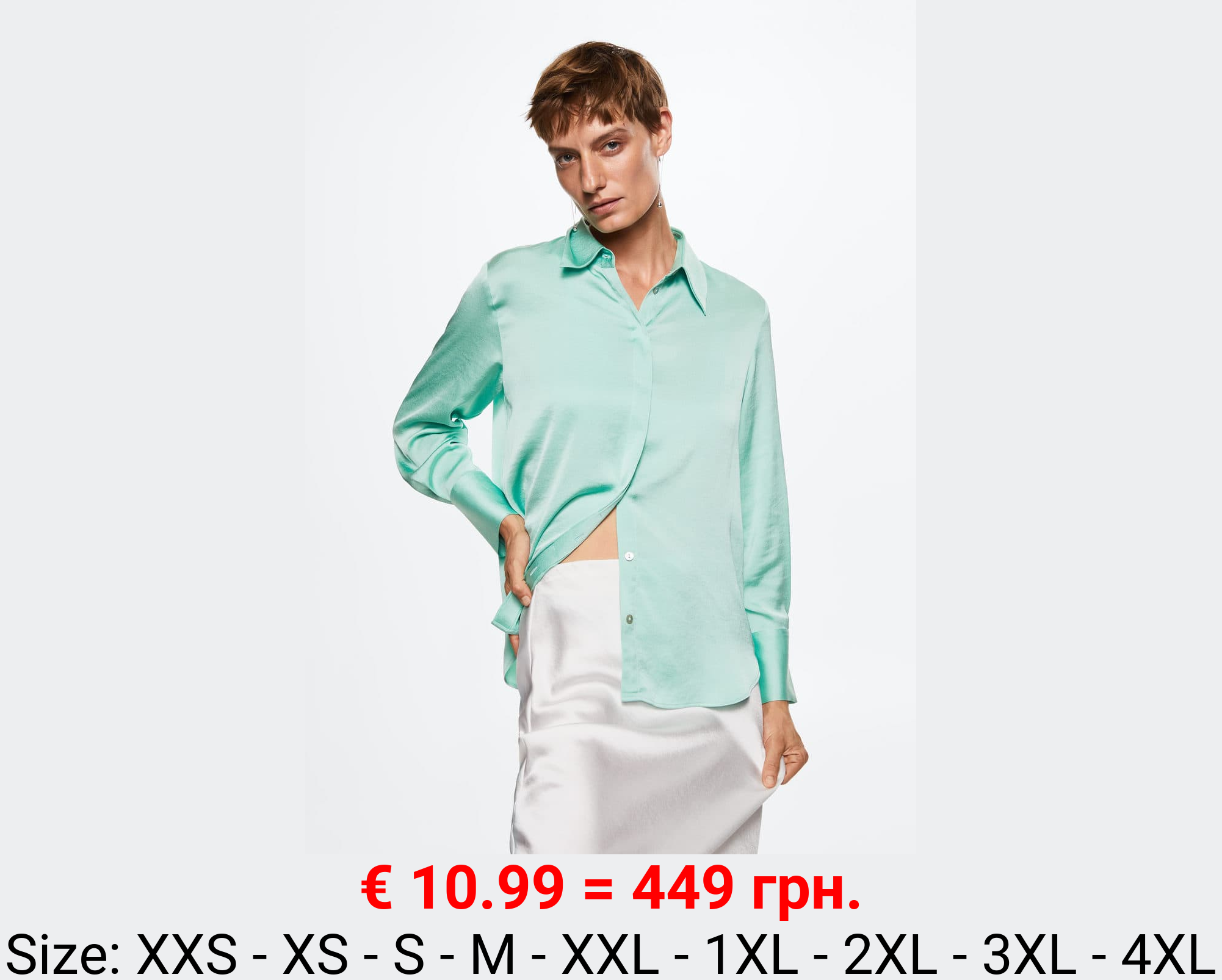 Camisa fluida satinada