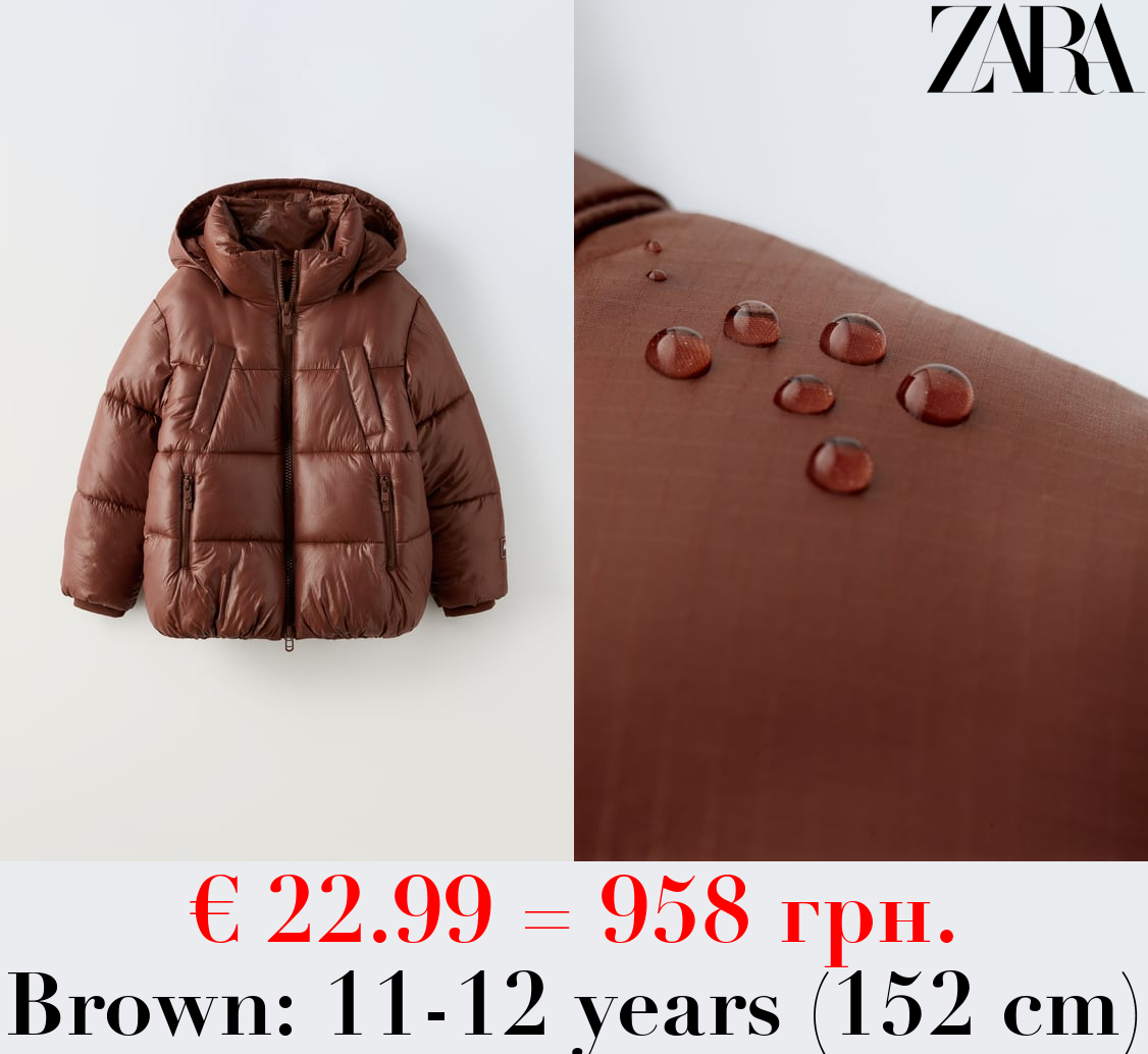 RIPSTOP WATER-REPELLENT PUFFER JACKET