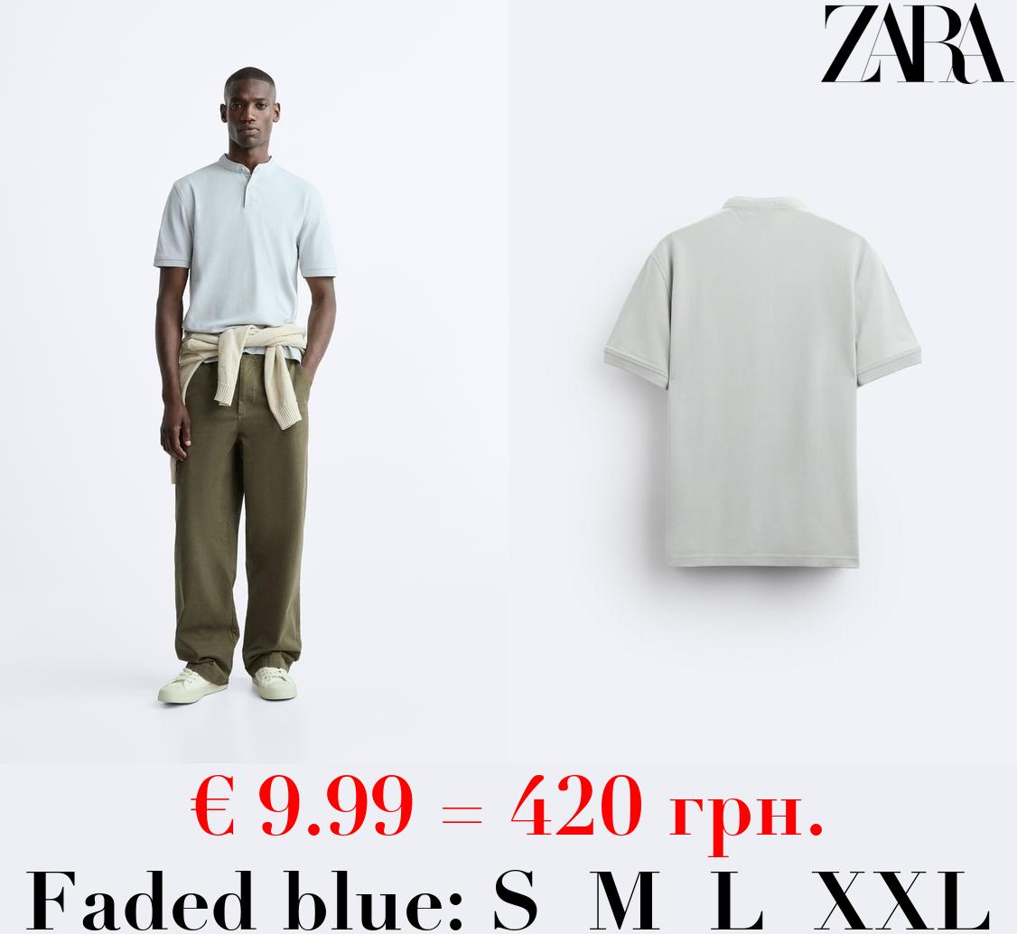 TEXTURED PIQUÉ POLO SHIRT