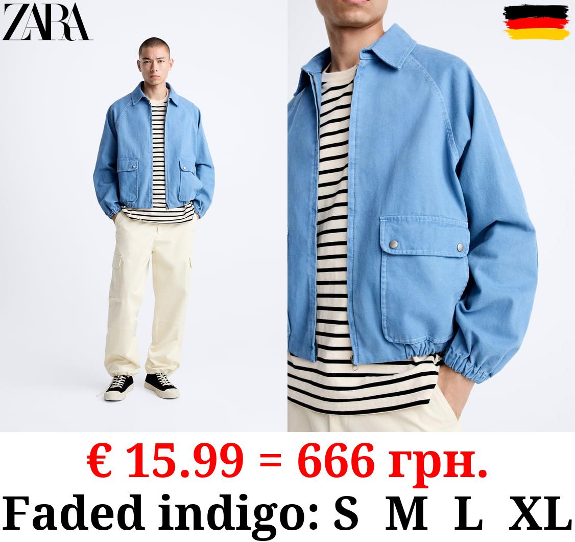 JACKET WITH CONTRAST TOPSTITCHING