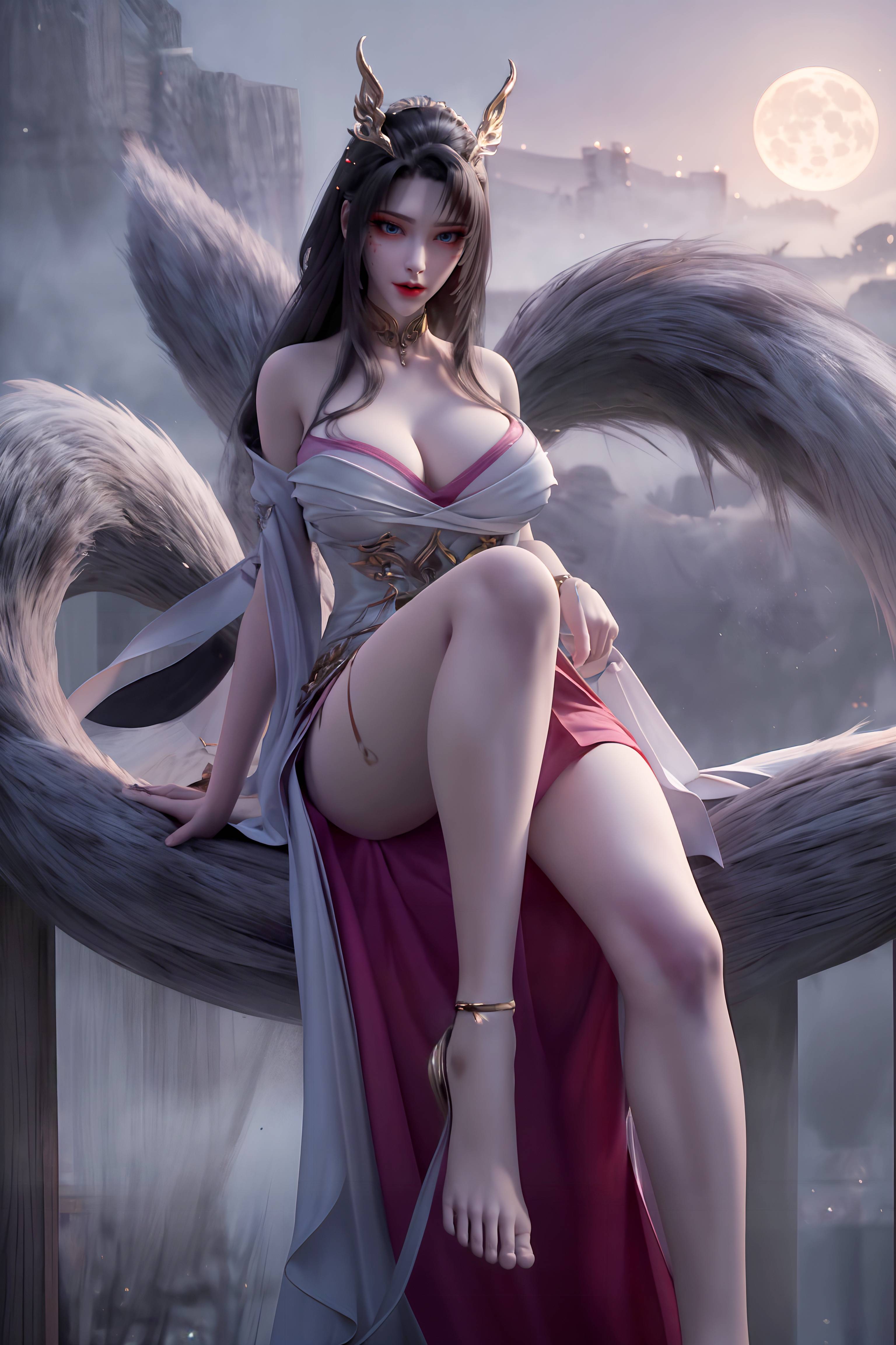 图片[9]-完美世界-天狐仙子 逼真狐尾-六色网