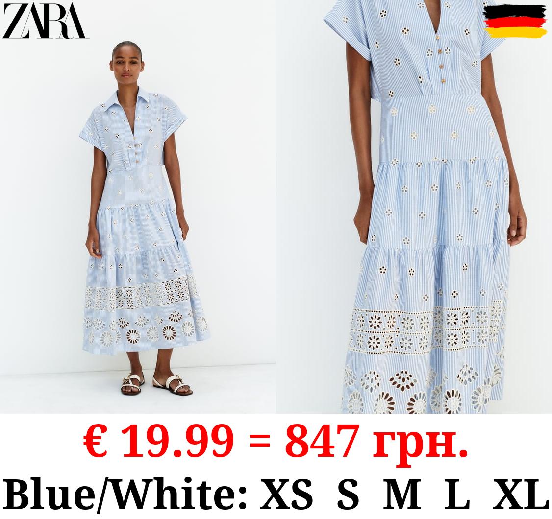 EMBROIDERED SHIRT DRESS