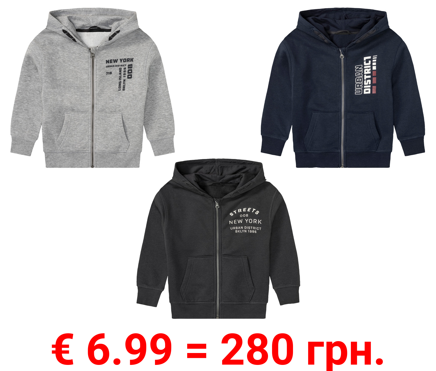 lupilu® Kleinkinder Sweatjacke mit Baumwolle