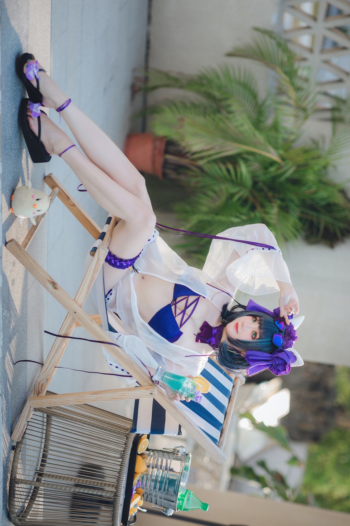 Cosplay 瓜希酱福利 柴郡泳装 26
