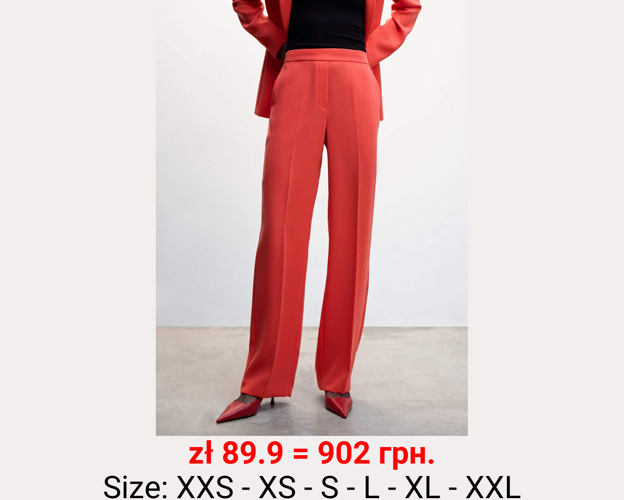 Pantalón traje wideleg 