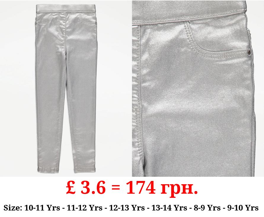 Silver Shimmer Jeggings