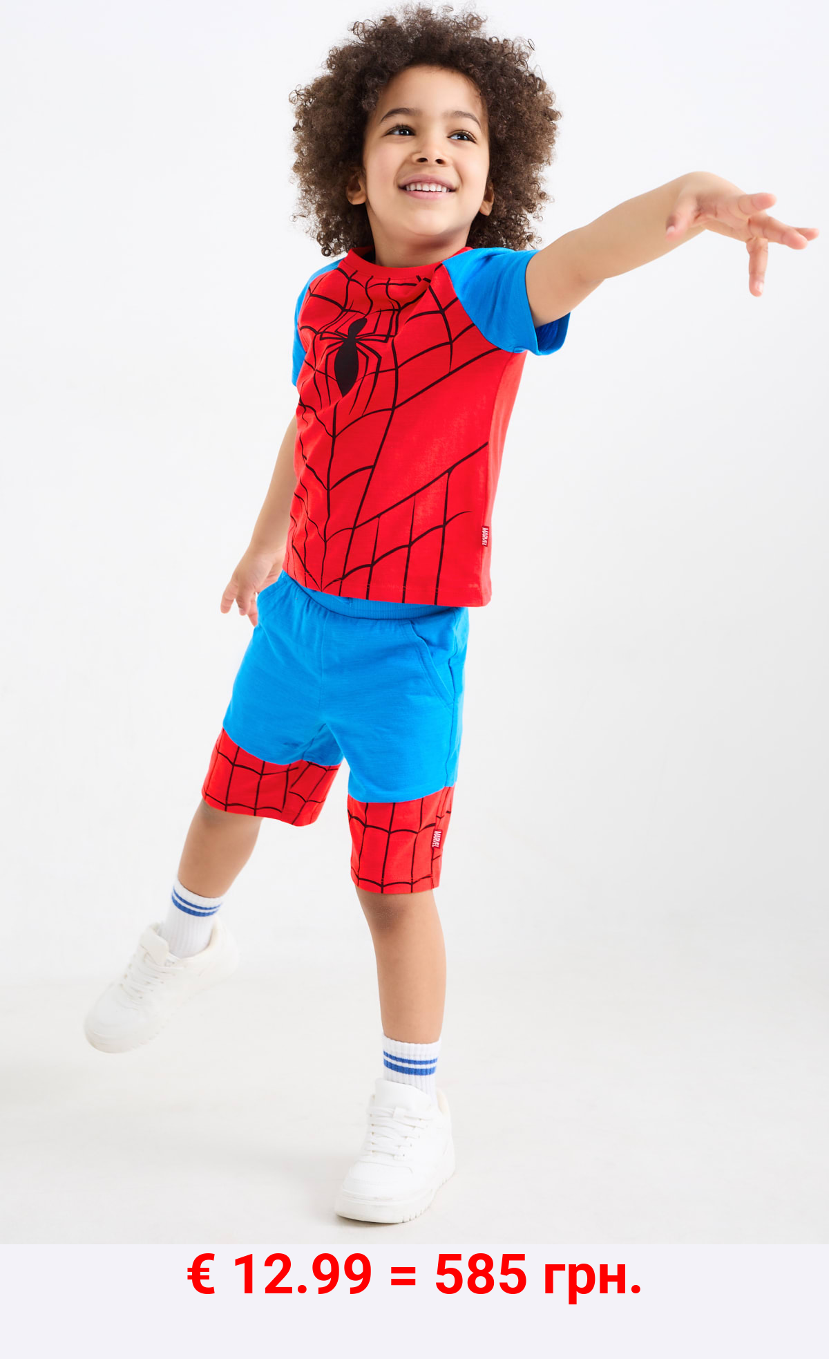 Spider-Man - Set - Kurzarmshirt und Shorts - 2 teilig