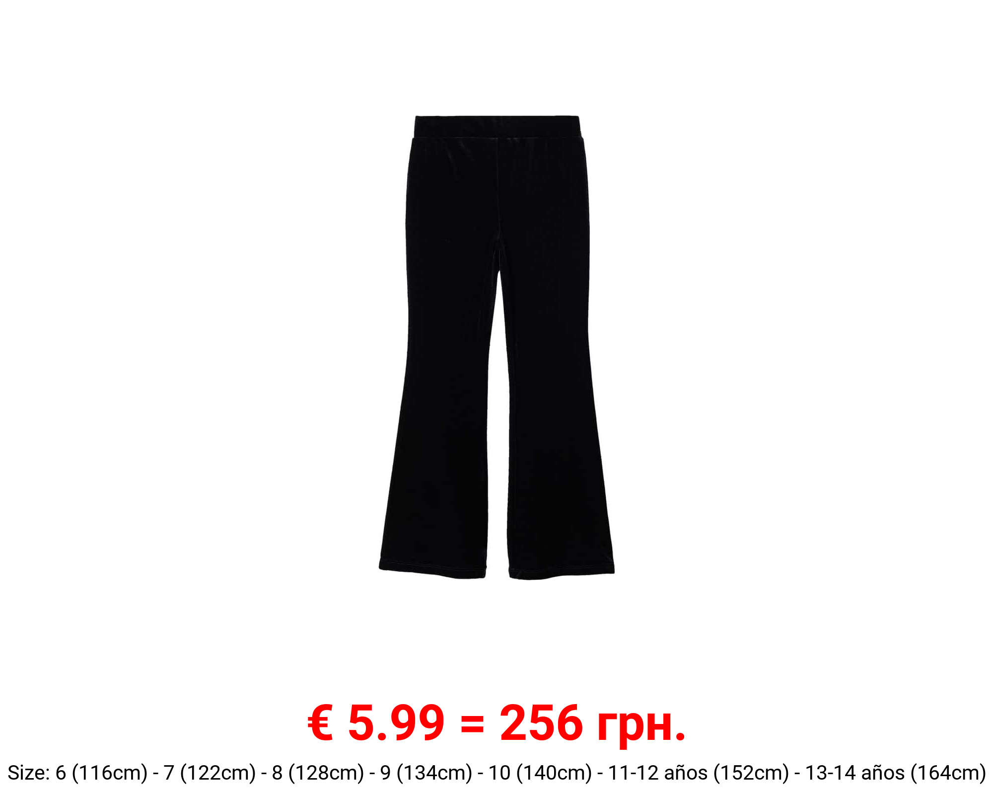 Leggings flare terciopelo