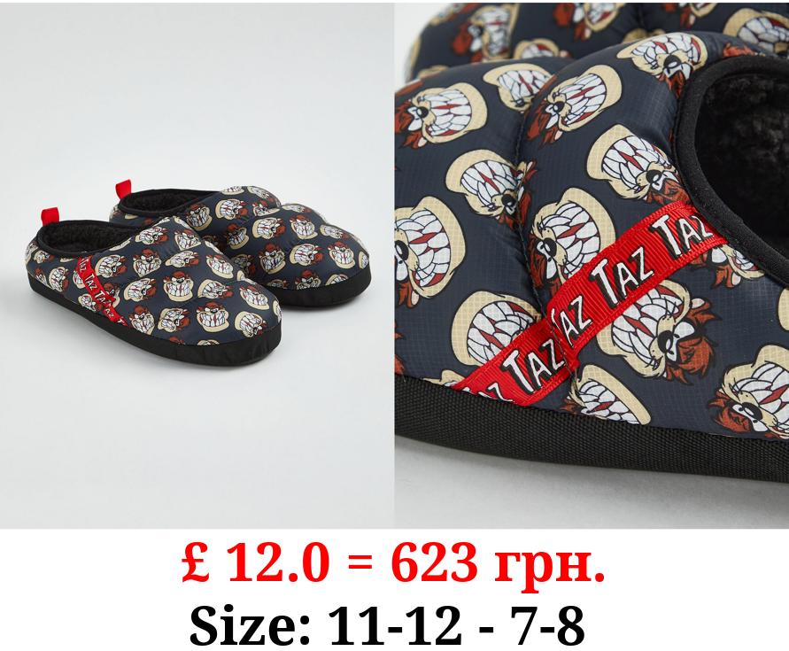 Looney Tunes Taz Padded Mule Slippers