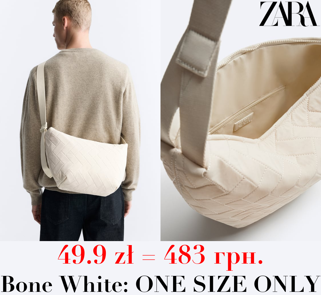 QUILTED NYLON CROSSBODY BAG