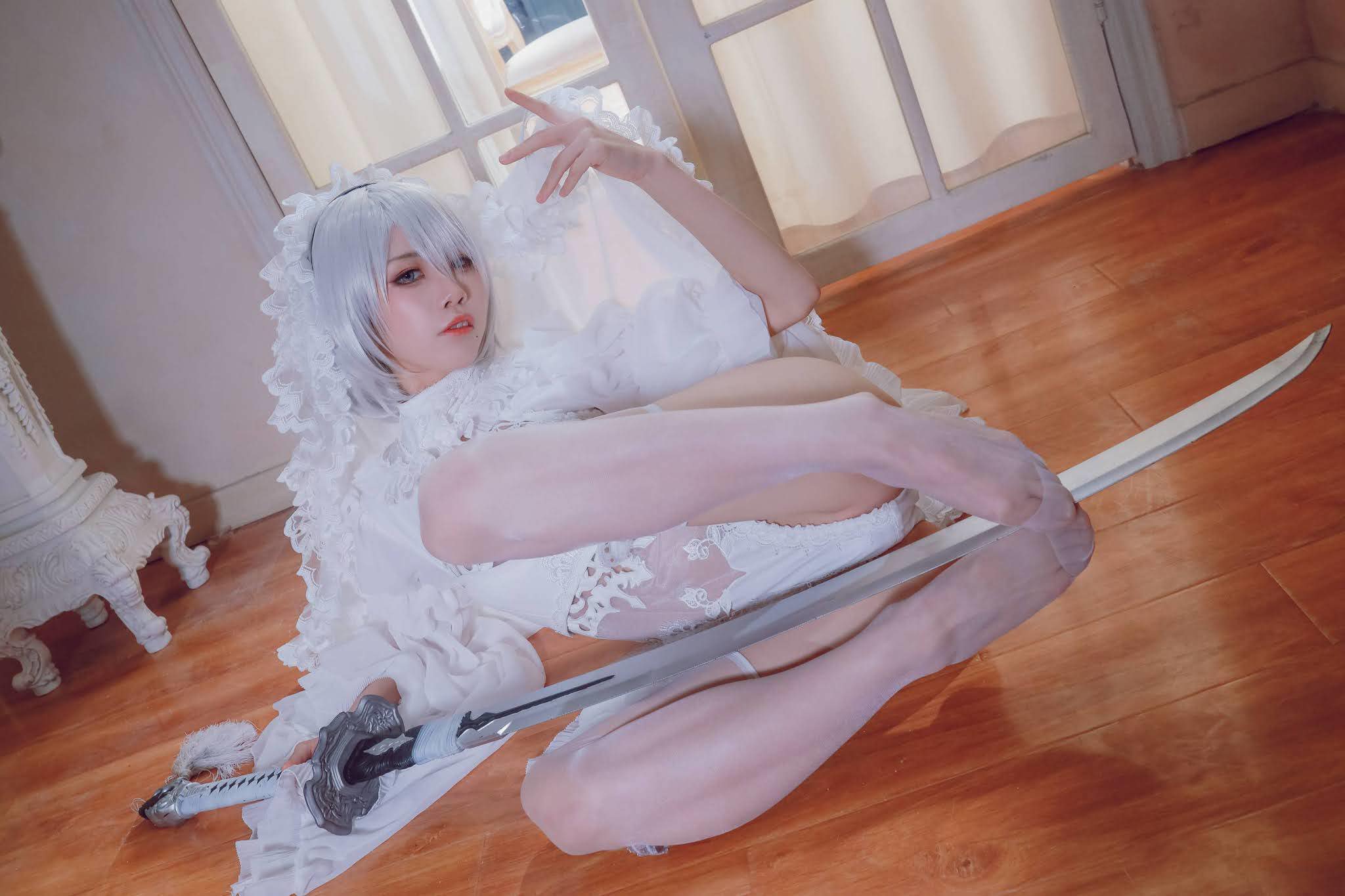 [水淼Aqua] 2B White Version NieR_Automata ニーア オートマタ 24