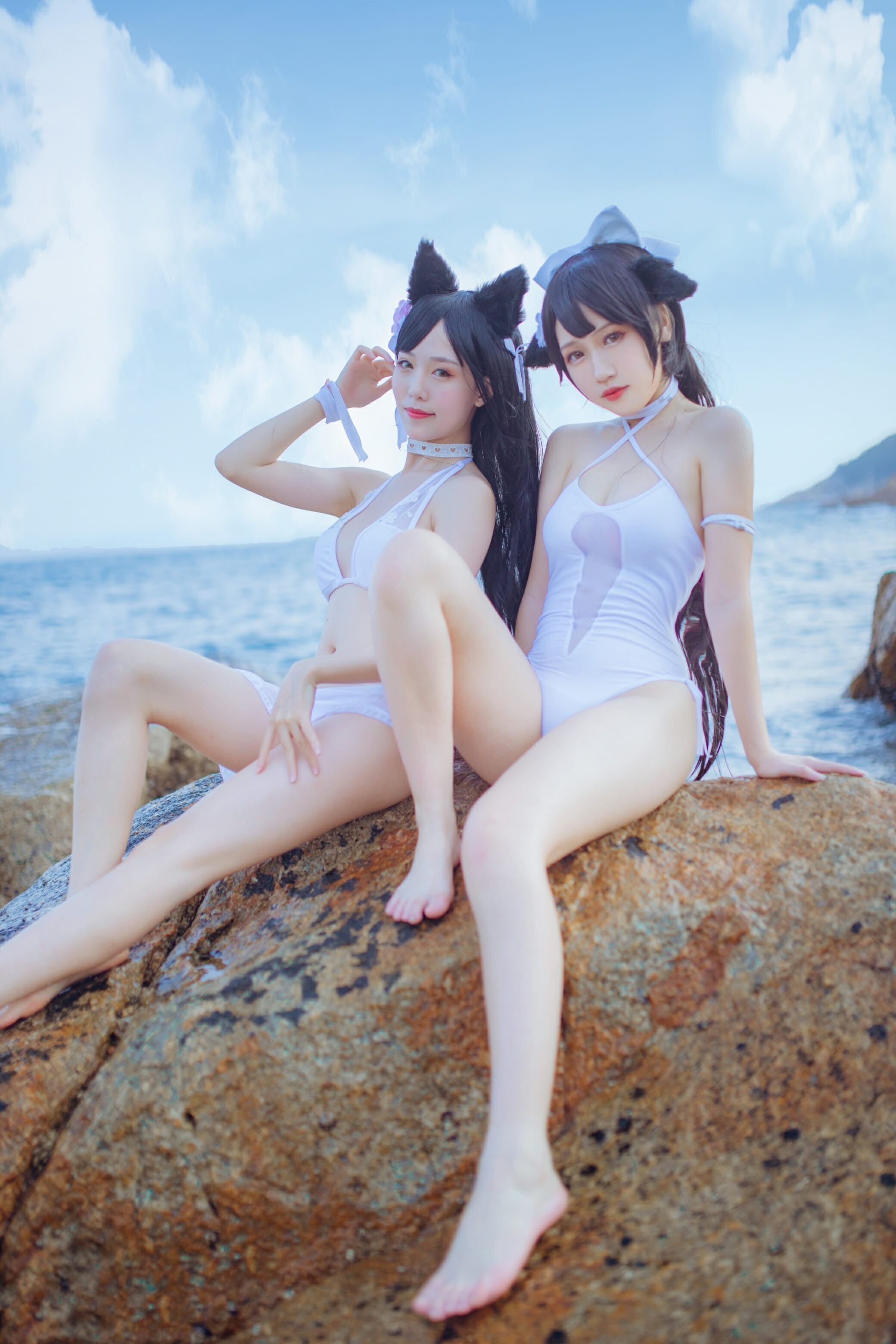抖娘利世-碧蓝航线高雄 爱宕泳装[41P] 2