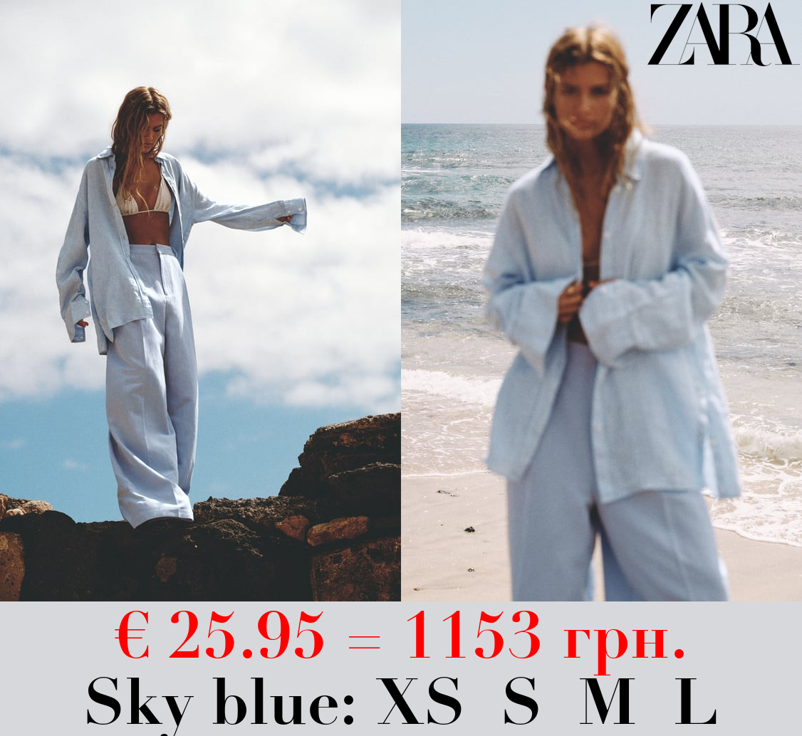 OVERSIZE 100% LINEN SHIRT