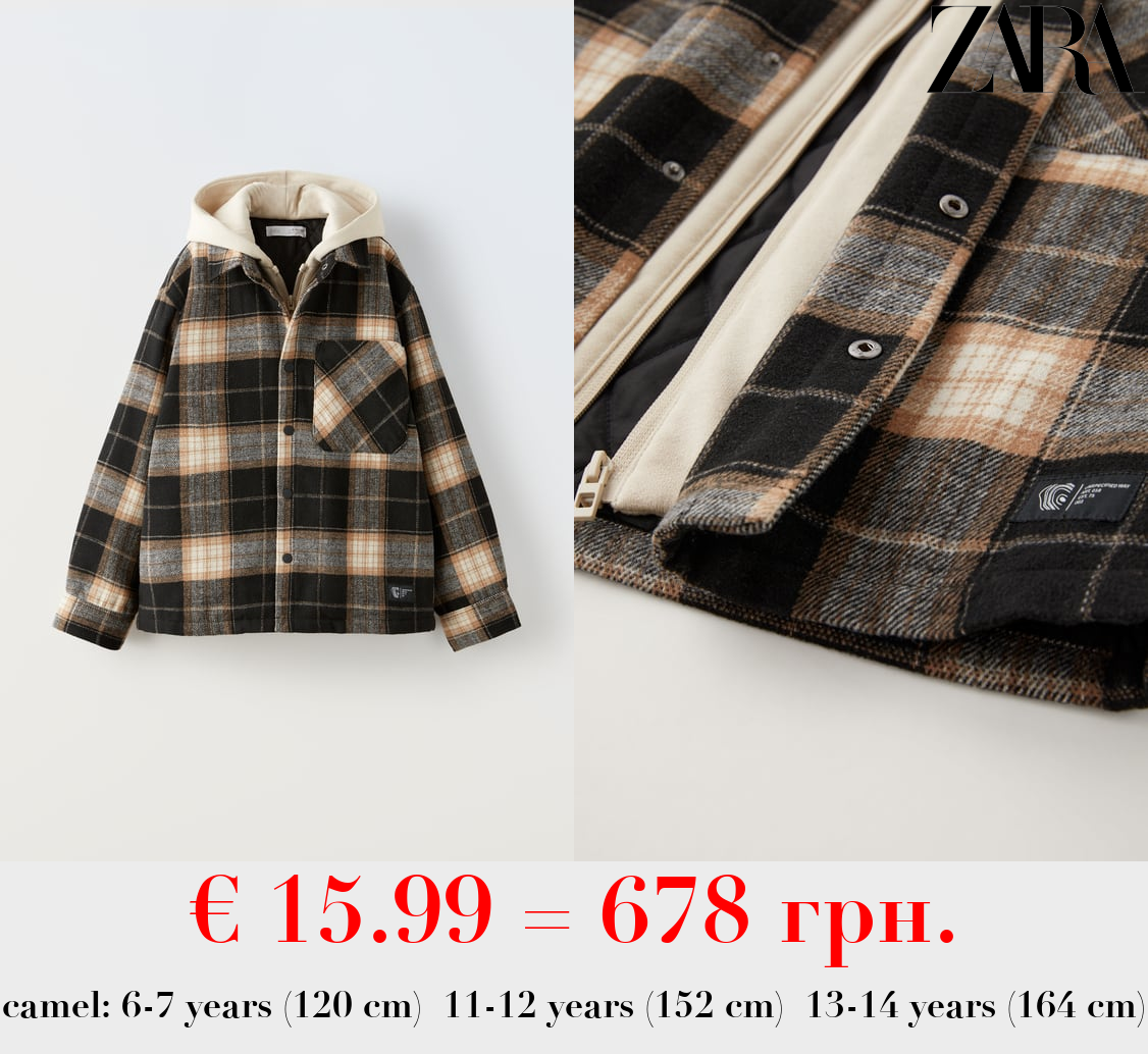 QUILTED CHECK OVERSHIRT