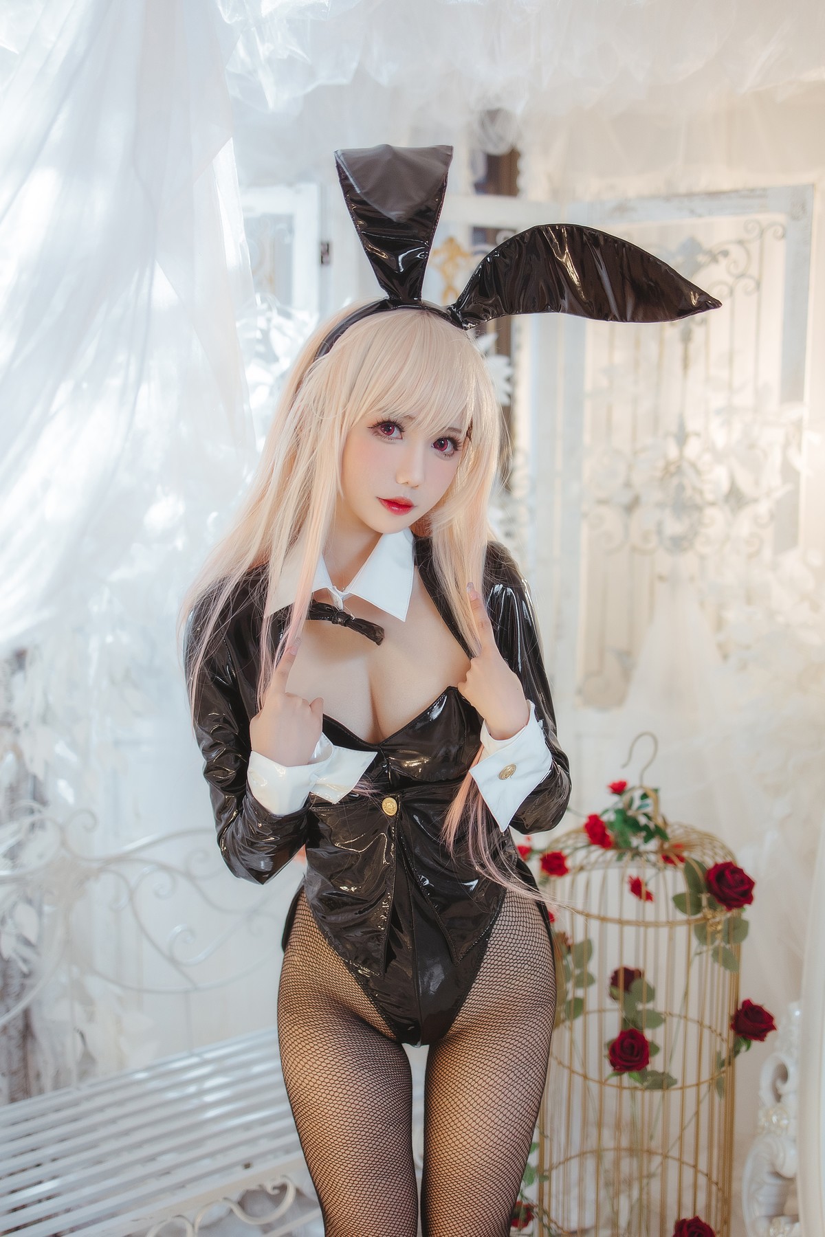 仙女月 Cosplay 喜多川海夢兔女郎 18