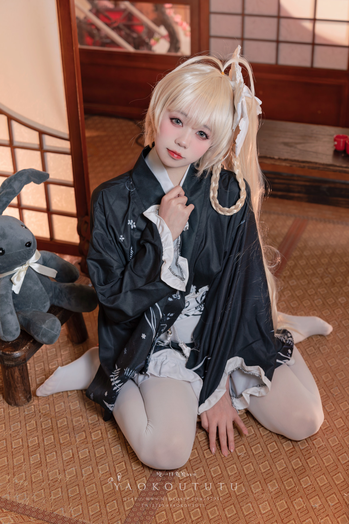 Cosplay 黏黏团子兔 六月T3专属特典 『穹妹浴衣』 8