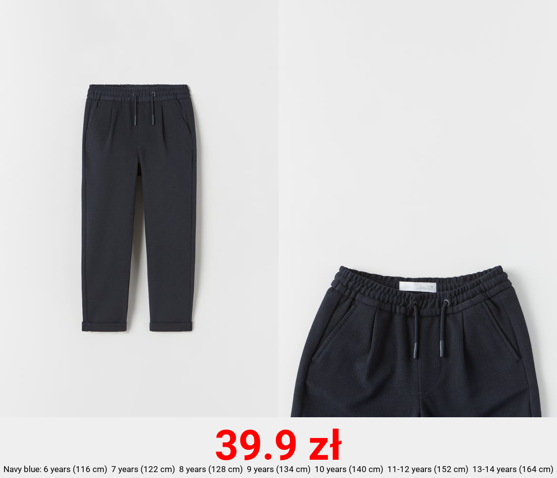 COMFORT TROUSERS WITH ELASTIC DETAIL