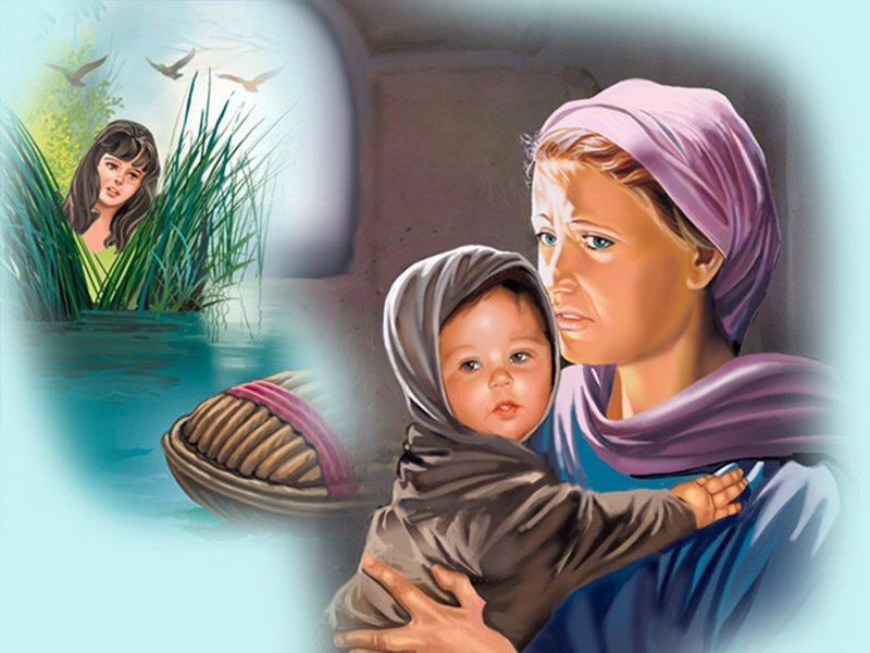 Мама спасает папа. Иохаведа мать Моисея. Мама Моисея. Рождение Моисея.