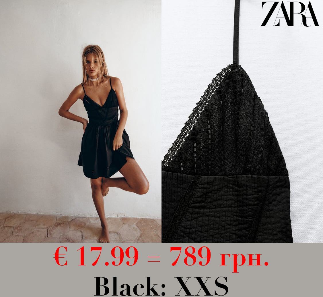 EMBROIDERED SHORT DRESS