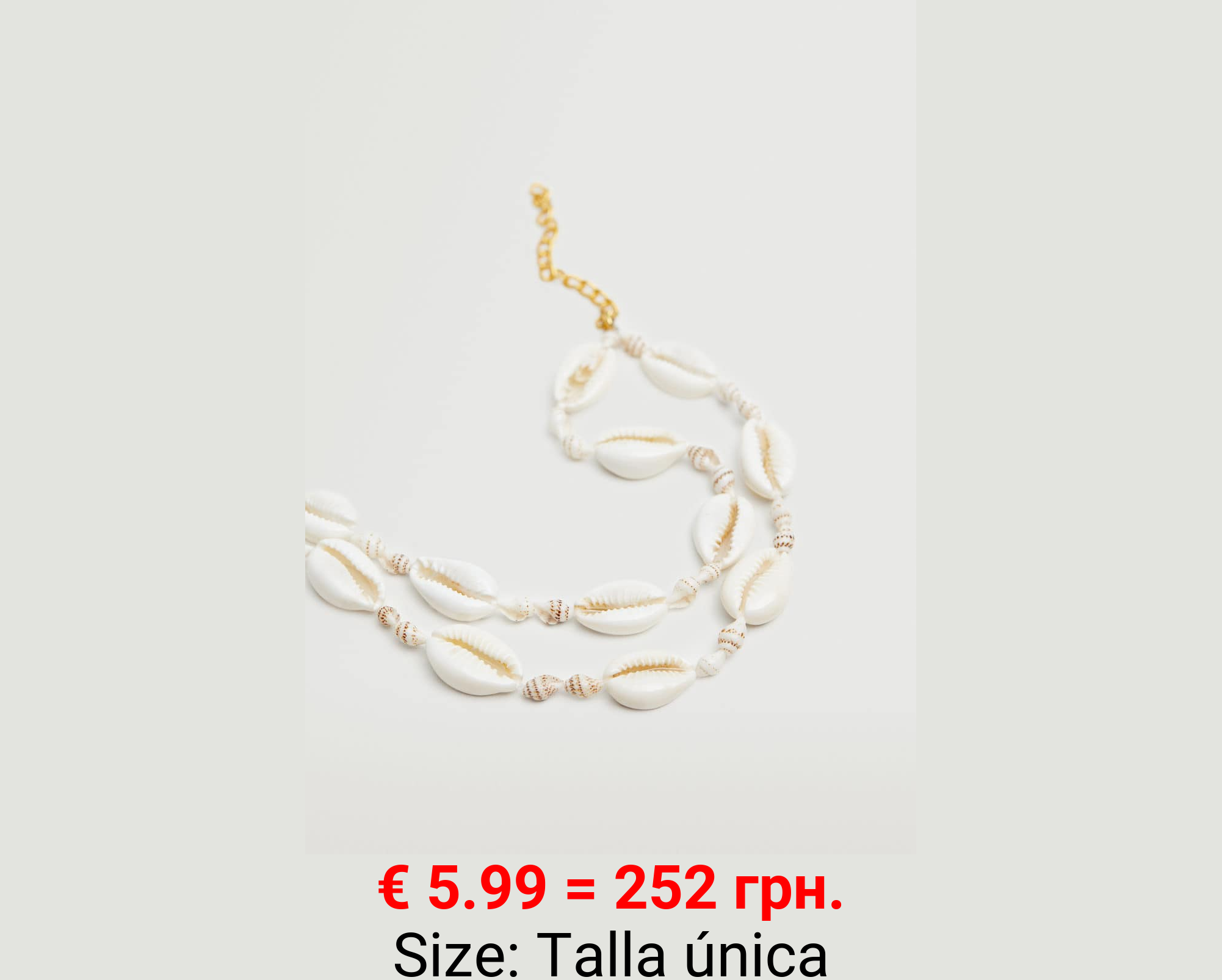 Pulsera tobillera conchas