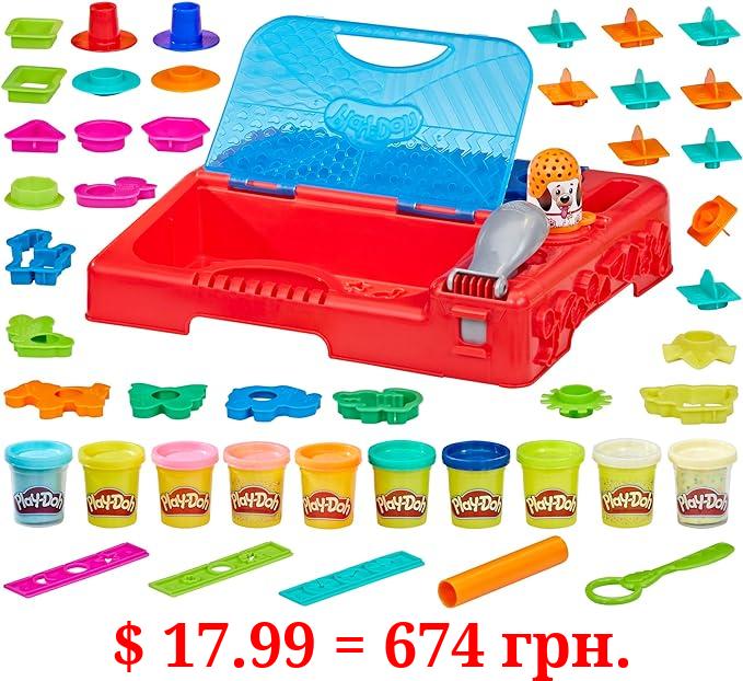 Play-Doh Grab 'n Go Activity Center, with Over 30 Tools and 10 Cans, Kids Arts and Crafts, Preschool Toys for 3 Year Old Girls and Boys and Up, Non-Toxic (Amazon Exclusive)