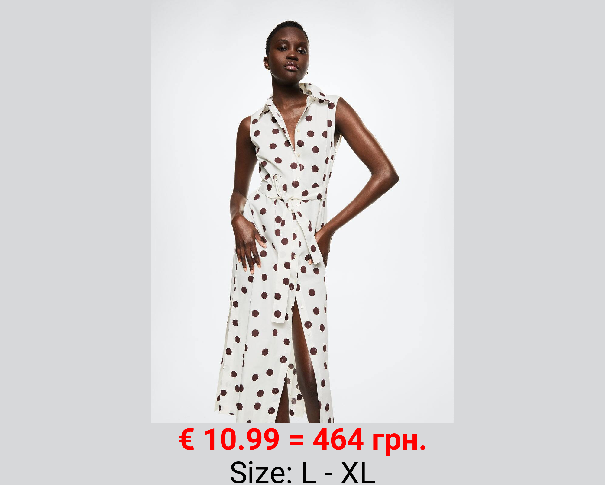 Vestido algodón lunares