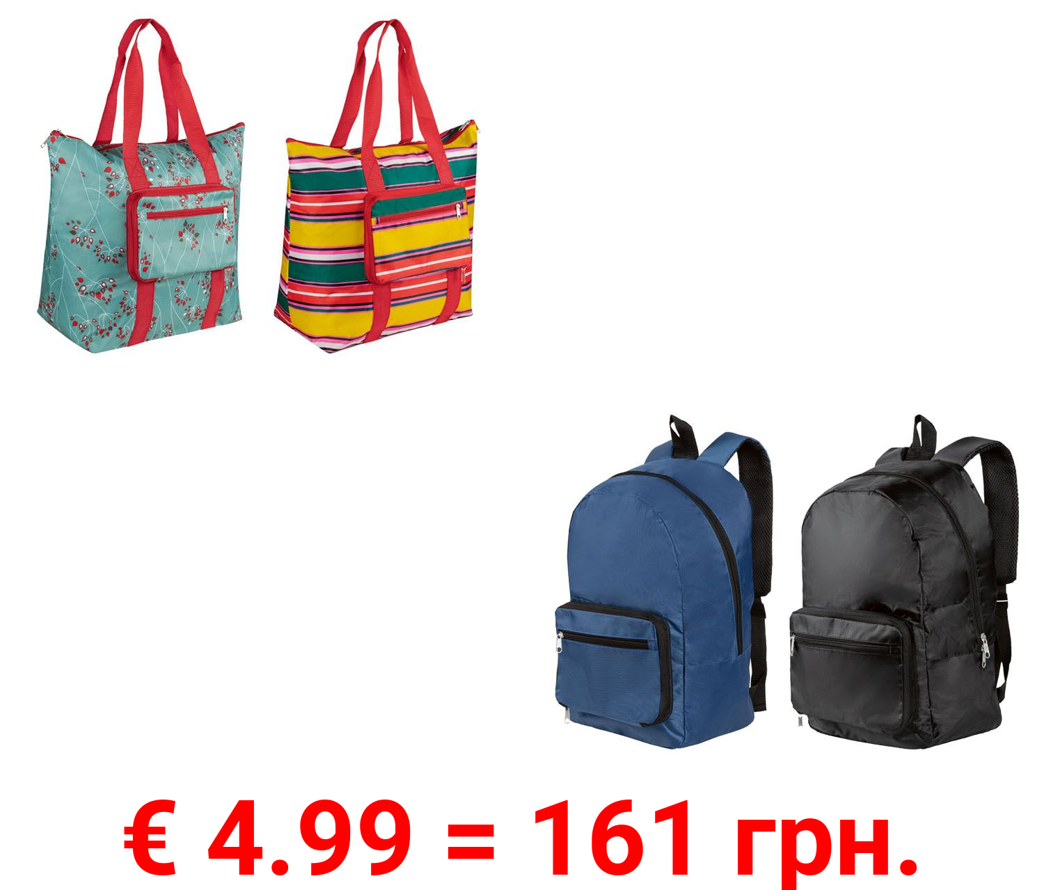 TOPMOVE® Reisetasche/Rucksack, mit 2 Außentaschen