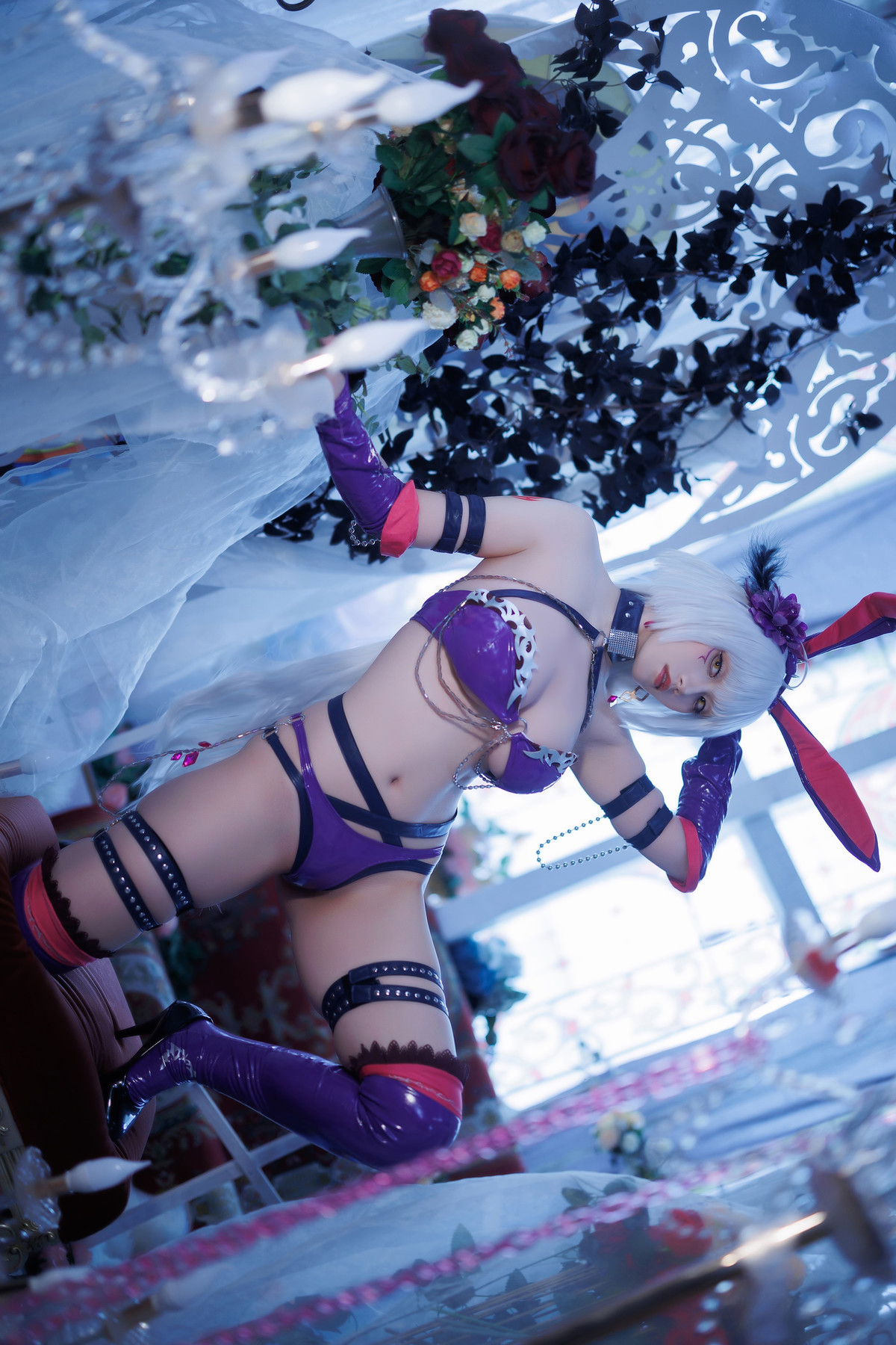 Cosplay Cien恩恩 黑贞兔女郎泳装 9