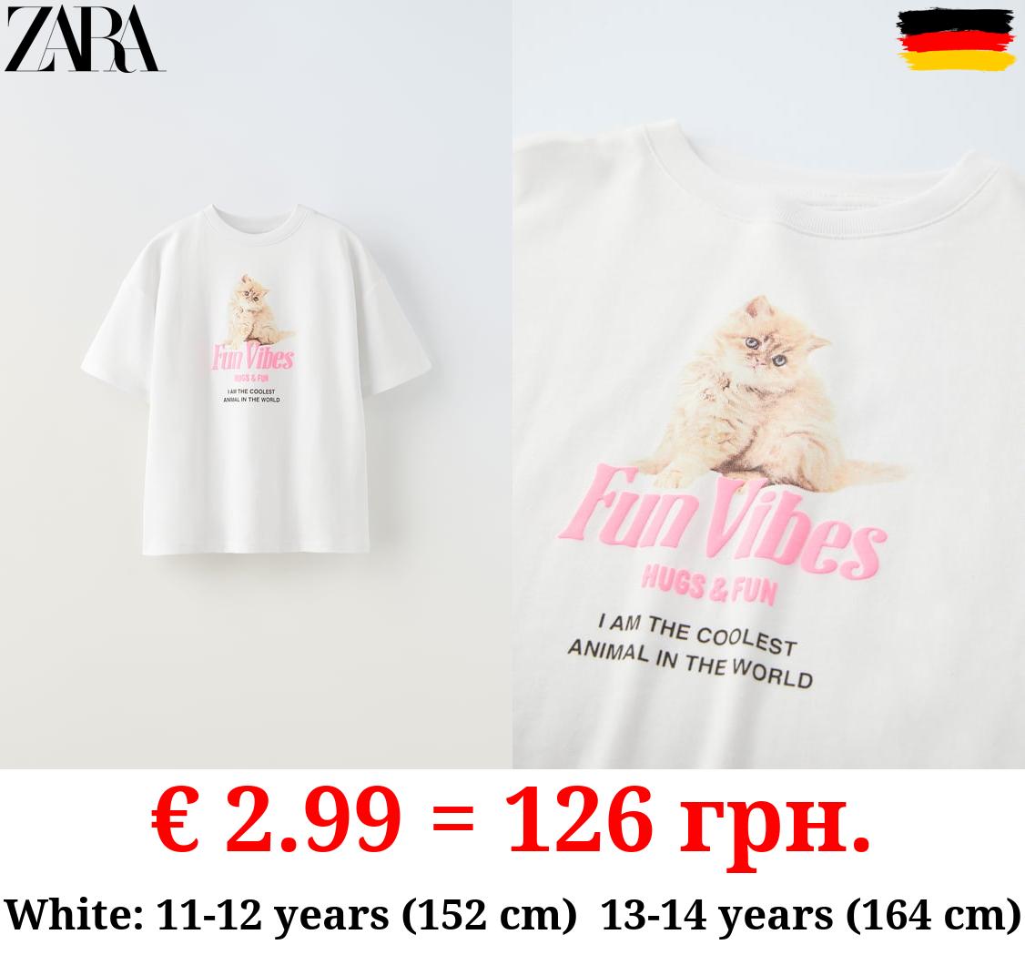 PRINTED NEON T-SHIRT