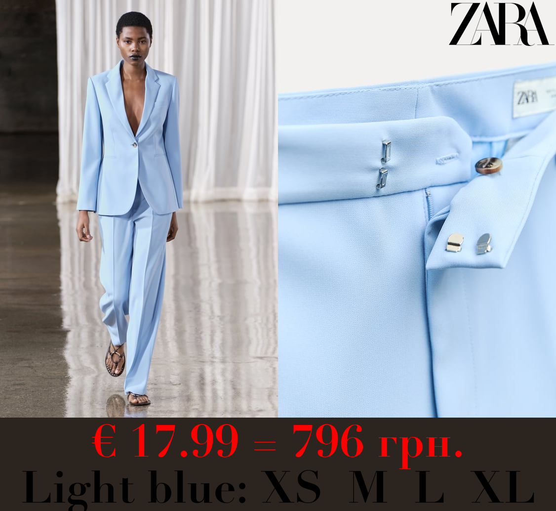 ZW COLLECTION STRAIGHT-LEG FLOWING TROUSERS