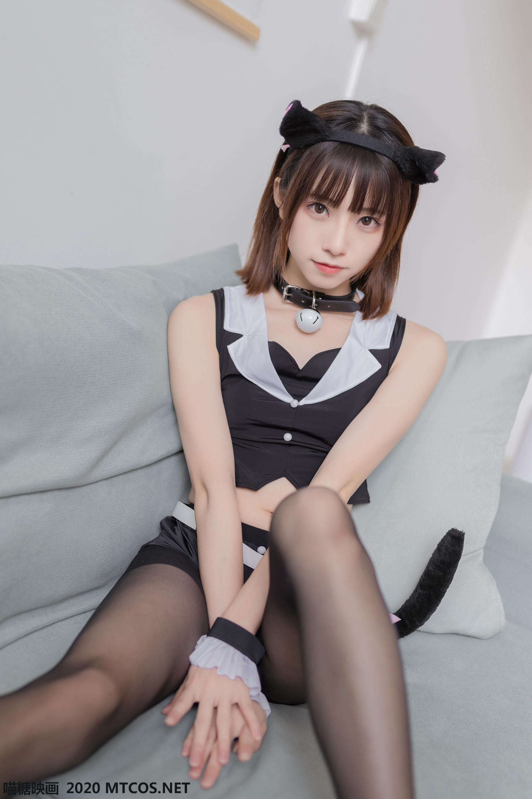 [喵糖映画]_VOL.154_绮太郎_-_黑丝猫耳娘-写真图集共38P 8