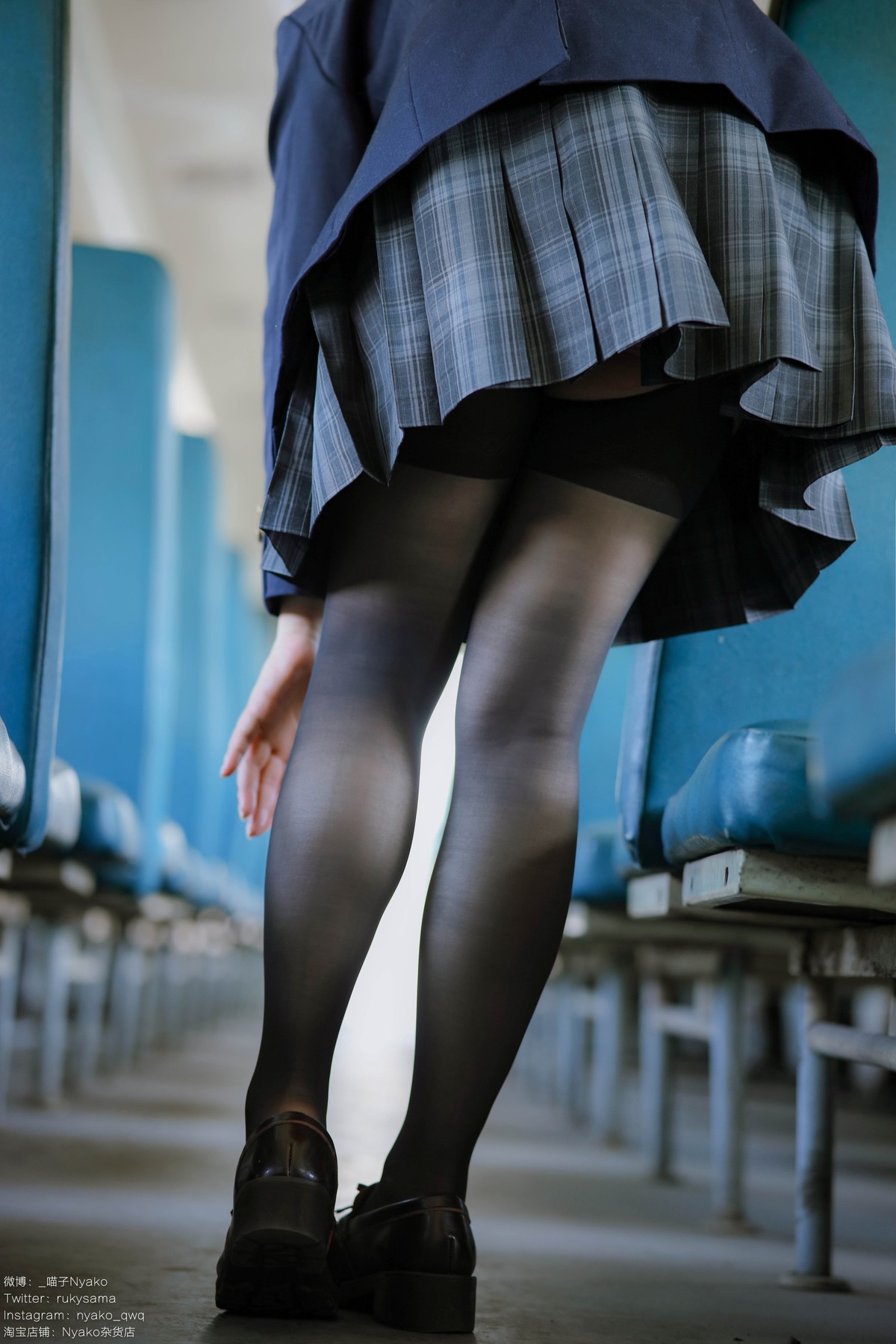 Cosplay Nyako喵子 火车JK制服 6