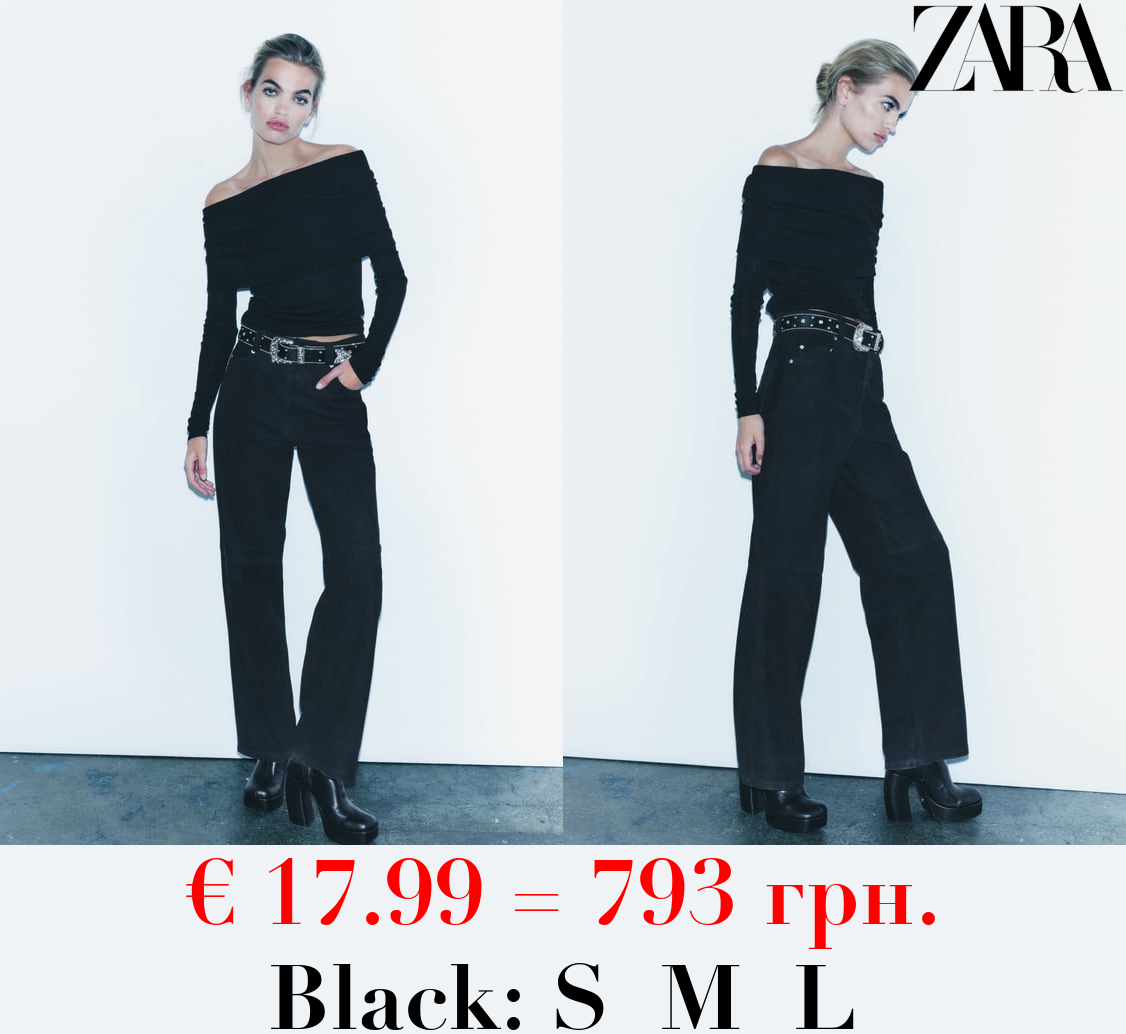 KNIT OPEN SHOULDER TOP