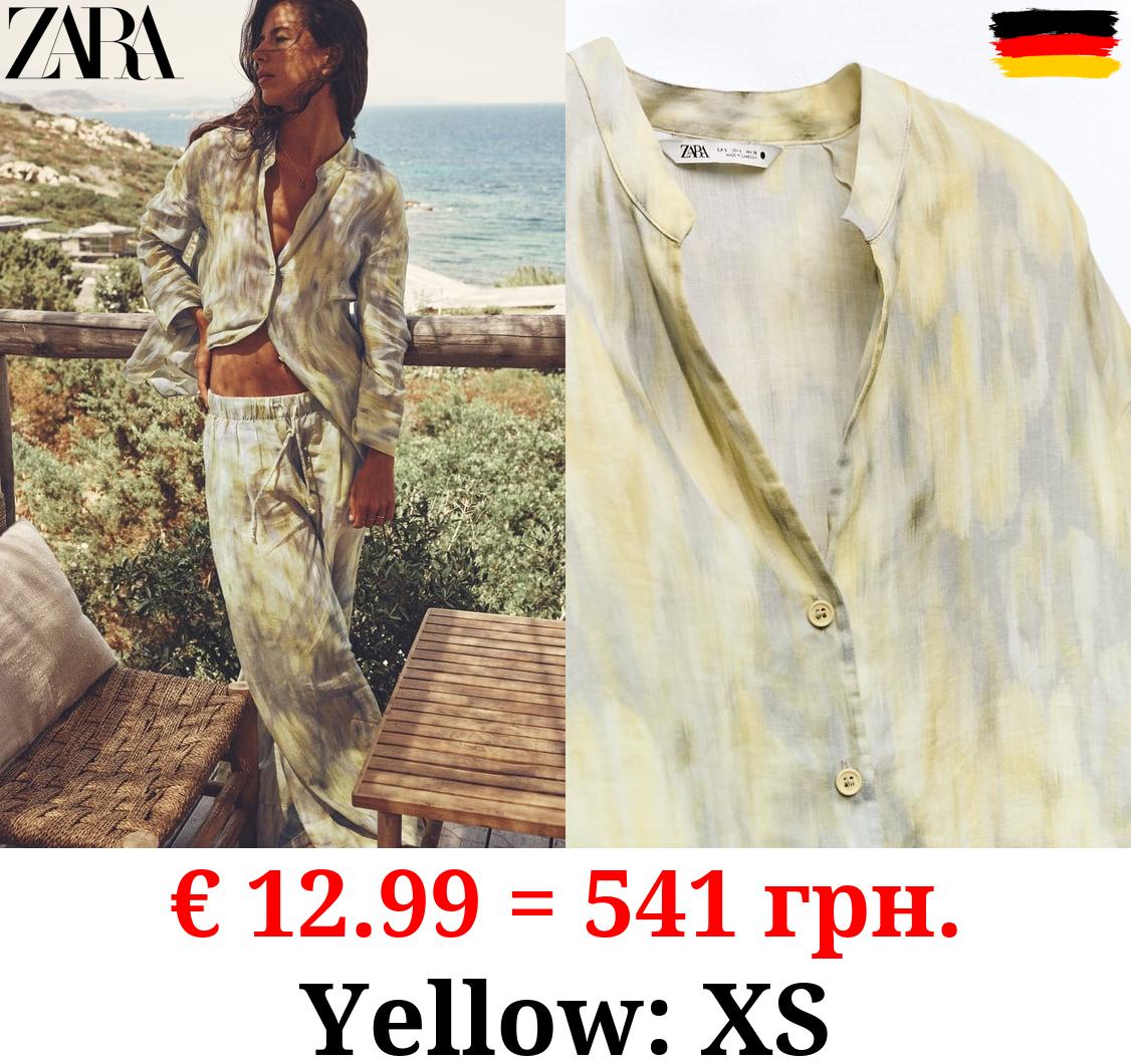 PRINTED RAMIE BLOUSE