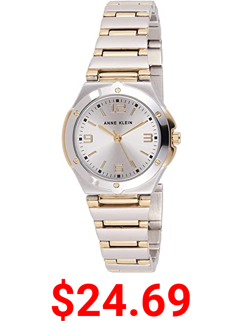 Anne Klein Women's Two-Tone Bracelet Watch, 10/8655SVTT