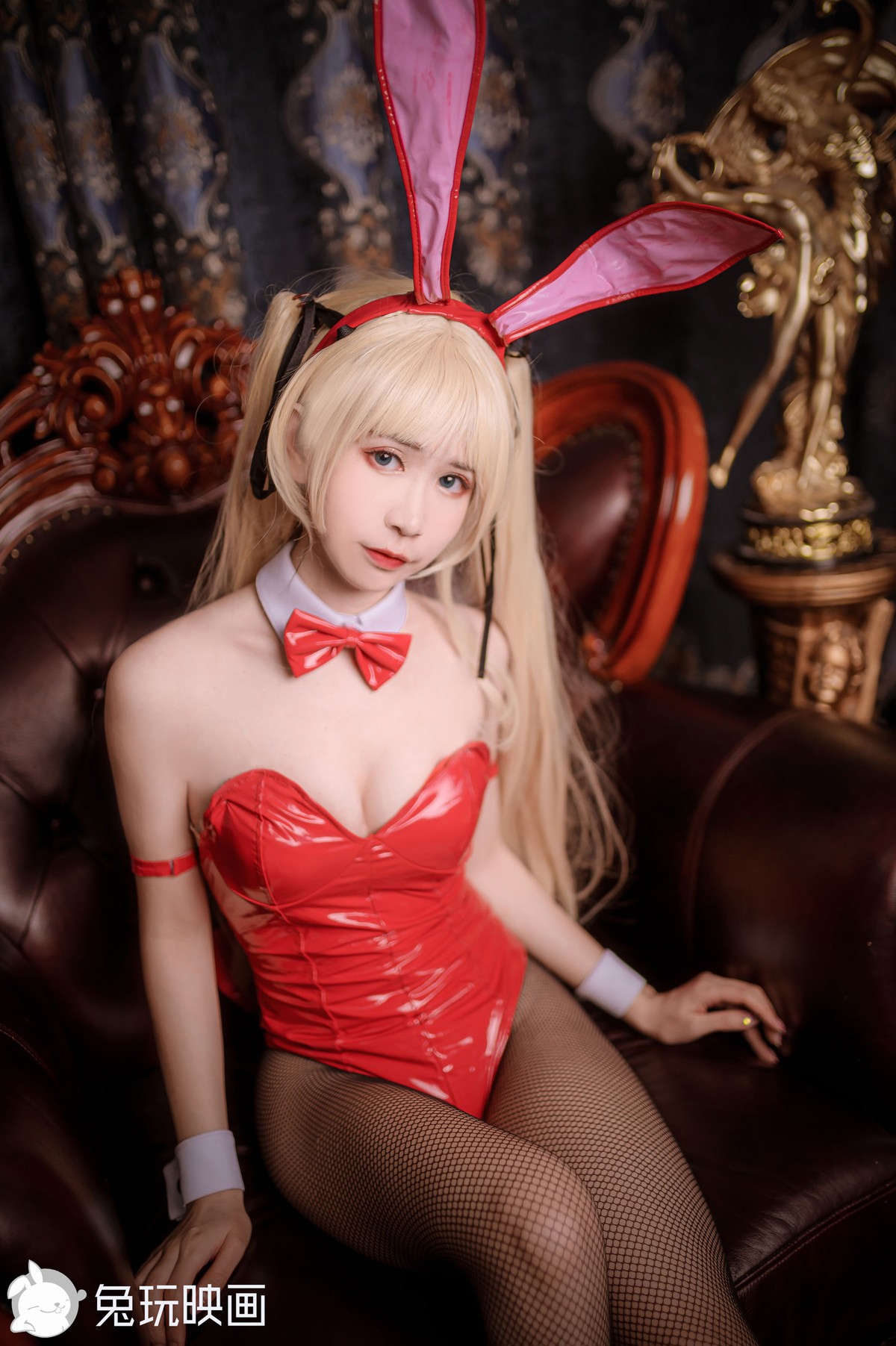 兔玩映画 Cosplay 兔女郎 红黑 28