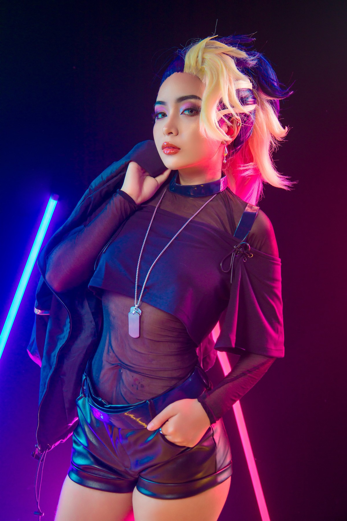 Cosplay Umeko.J Akali The Baddest 19