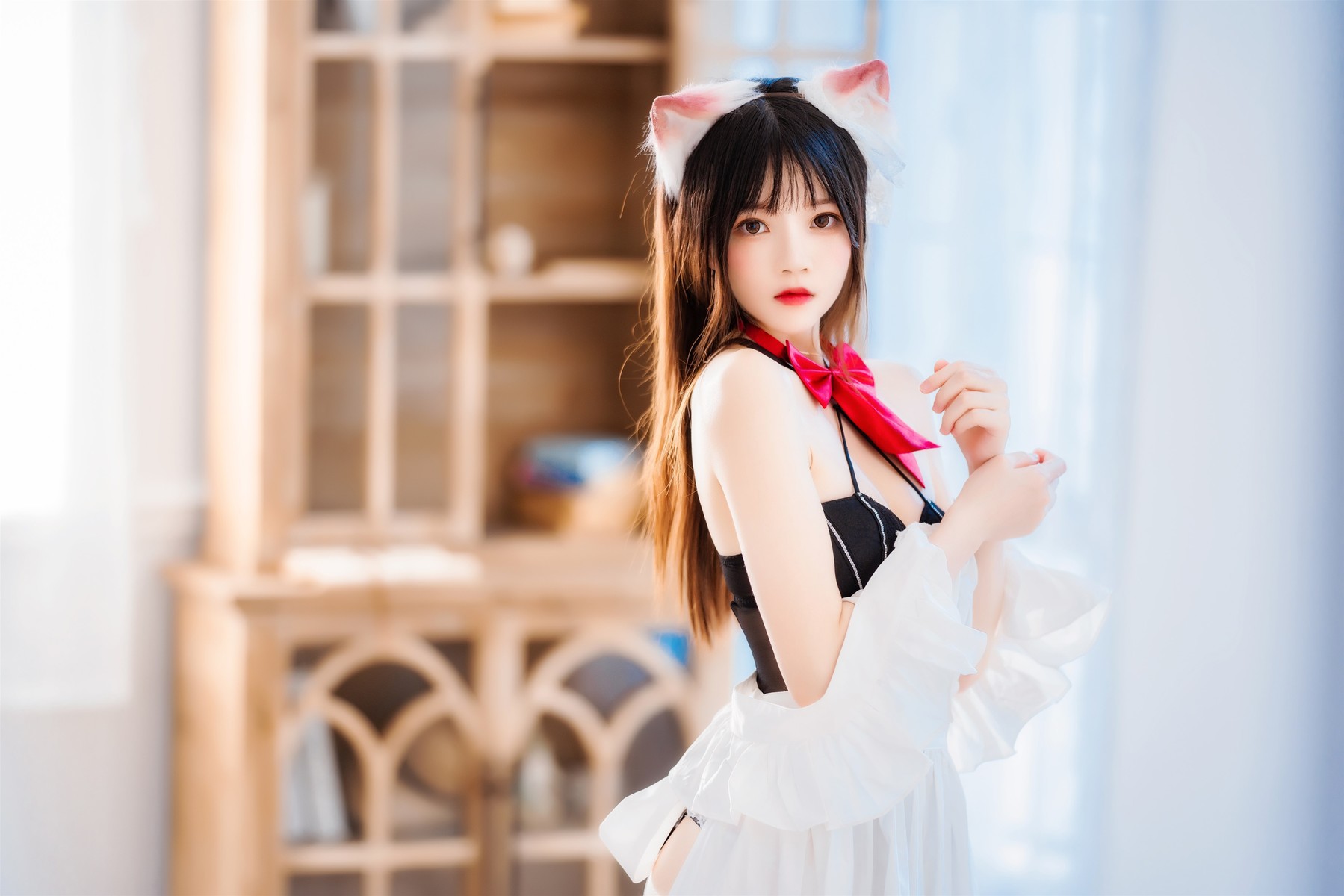 桜桃喵 Cosplay 长裙妹抖 15