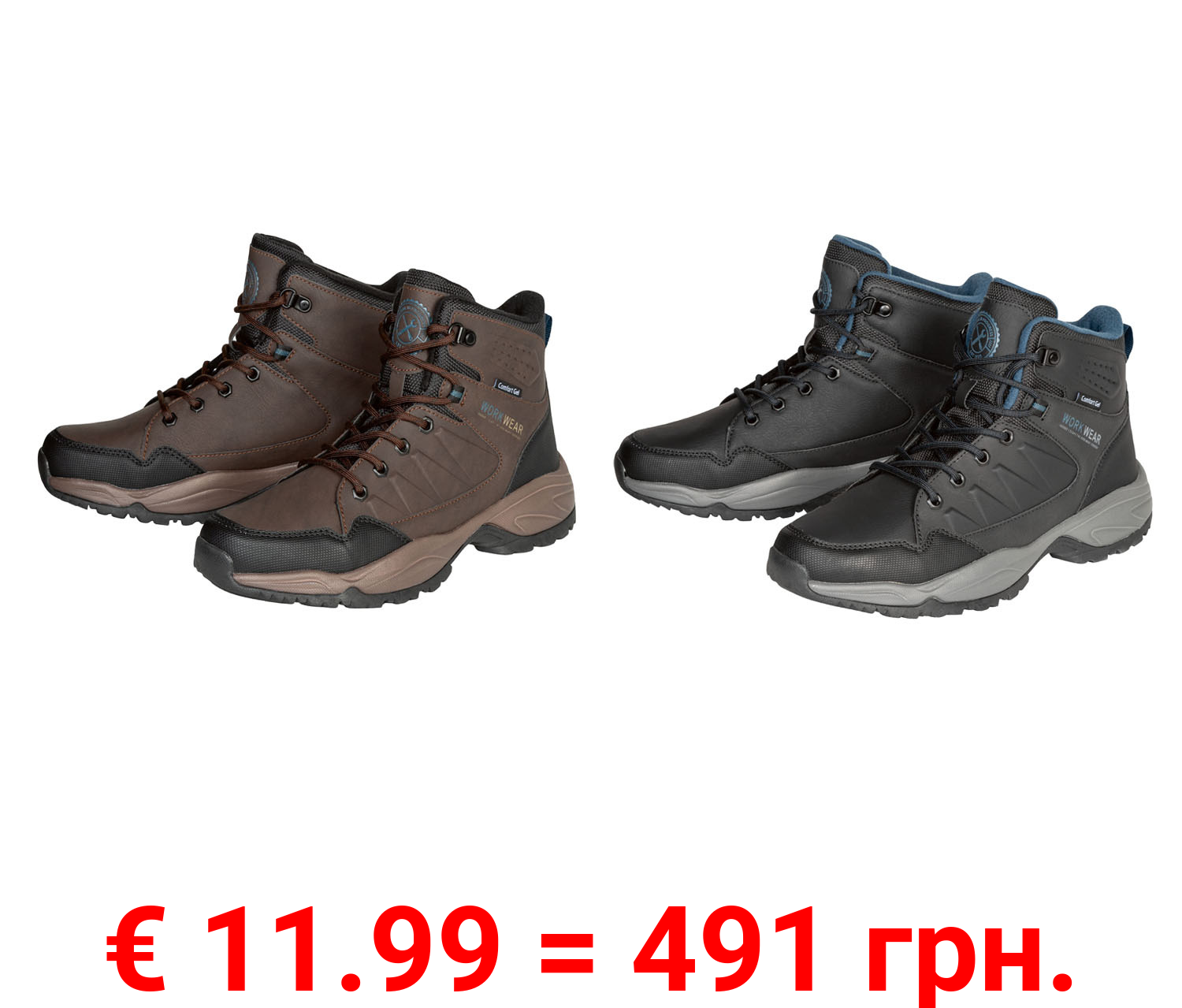 LIVERGY Herren Heimwerker- und Freizeitstiefel mit profilierter TPR-Laufsohle