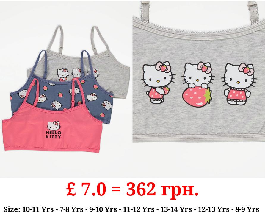Hello Kitty Strawberry Crop Tops 3 Pack