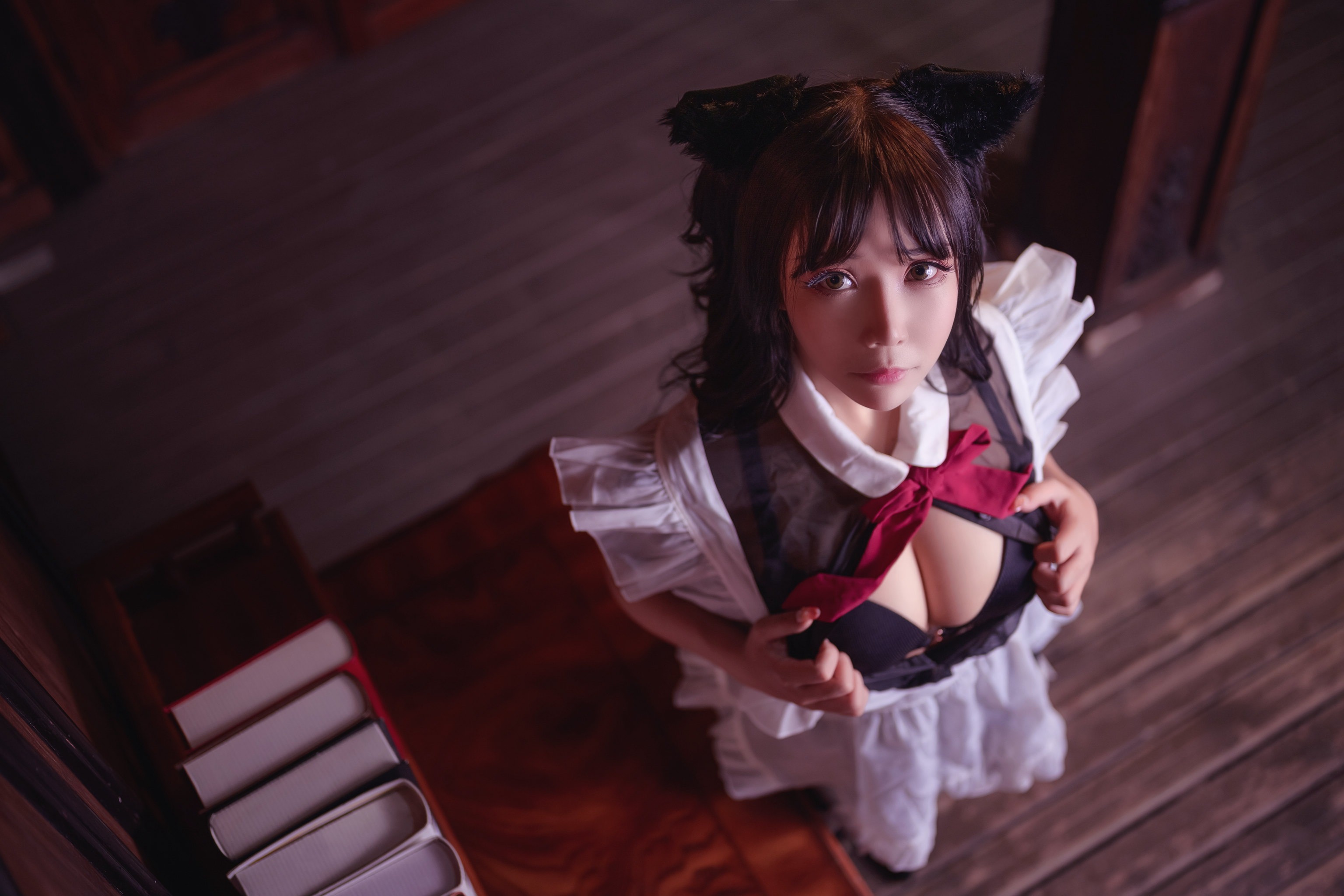抱走莫子aa-黑丝猫咪小女仆 44P 25