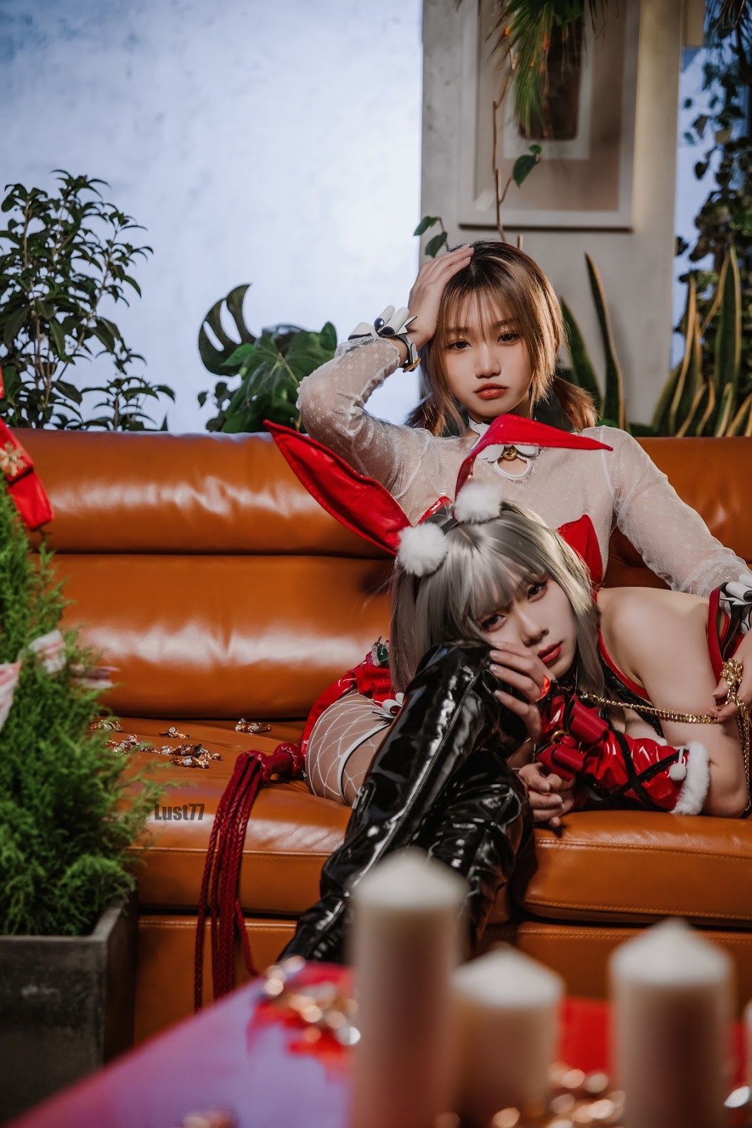 Cosplay 柒柒要乖哦 圣诞双兔 6