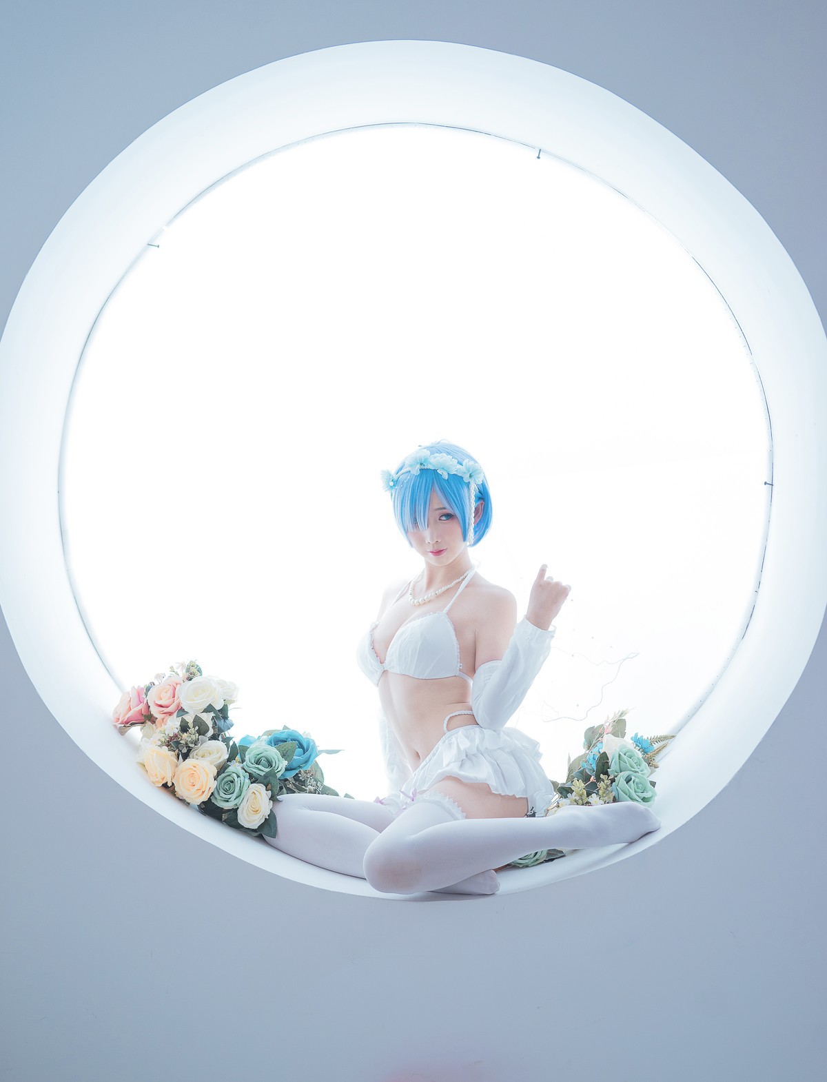Cosplay 面饼仙儿 花嫁蕾姆 23