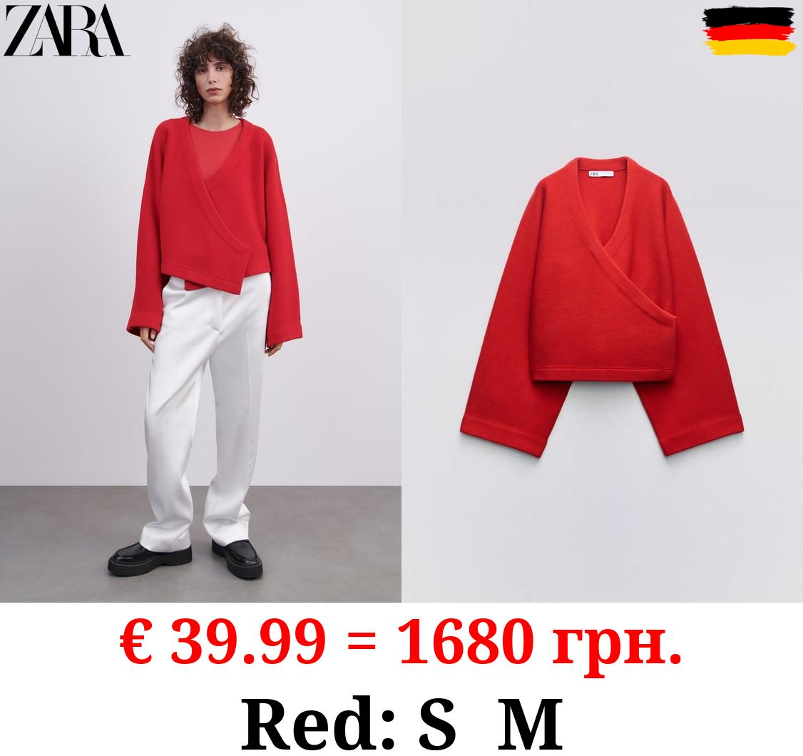 100% WOOL CROPPED KIMONO COAT - LIMITED EDITION