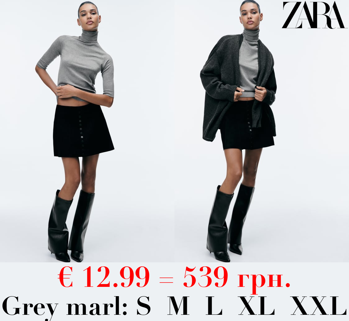 HIGH NECK KNIT SWEATER