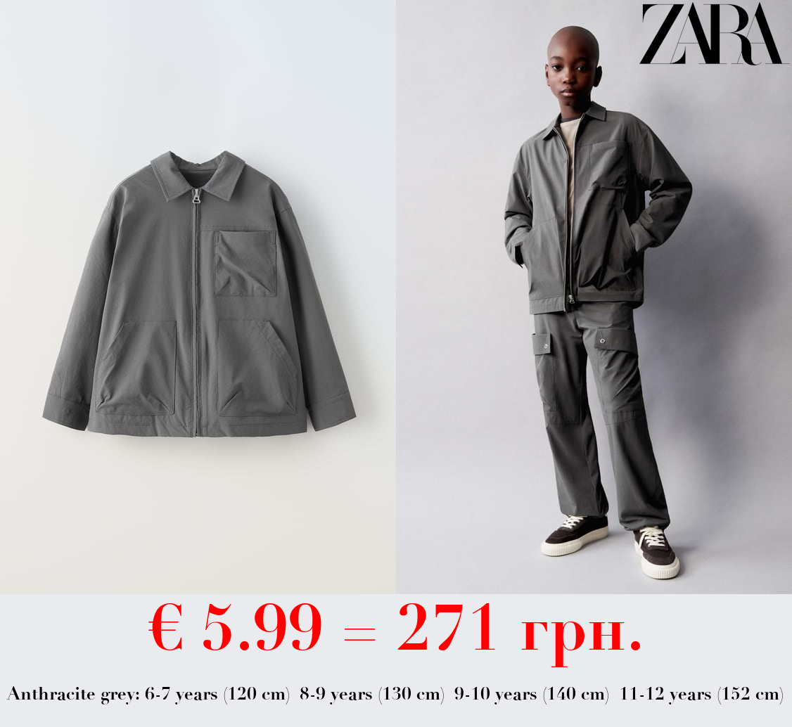 TECHNICAL OVERSHIRT WITH ZIP