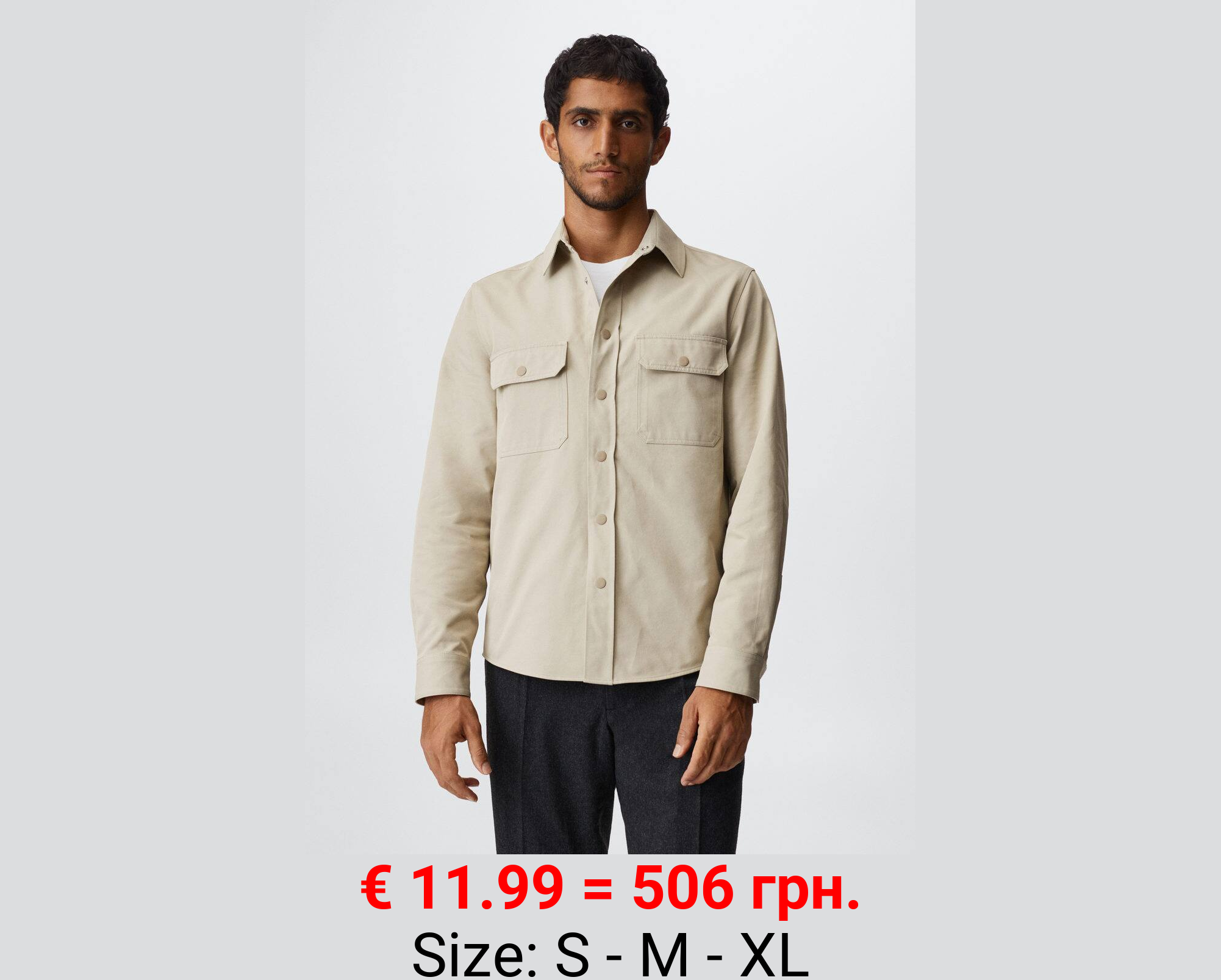 Camisa algodón sarga